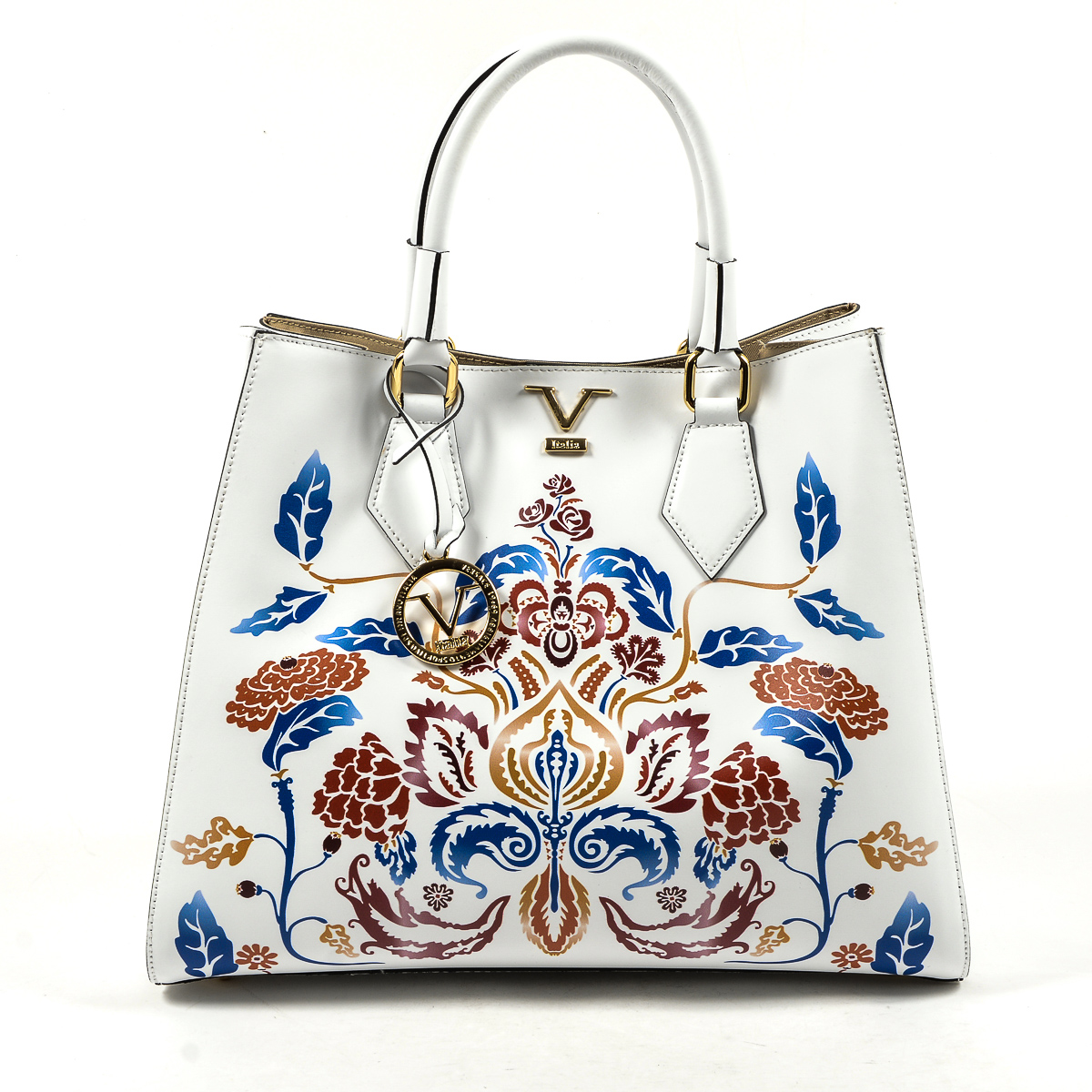 V 1969 Italia Borsa da donna bianca CRETA