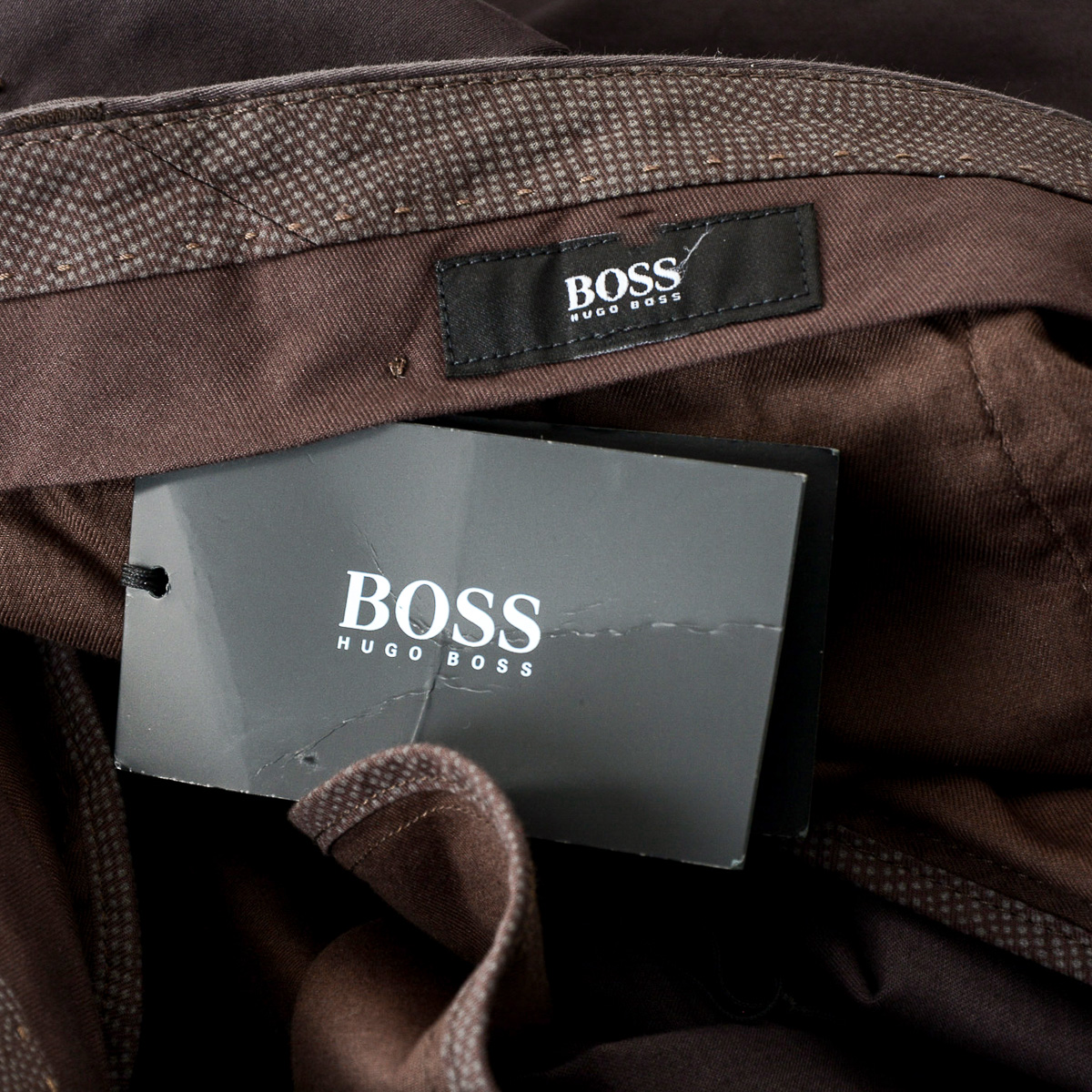Pantaloni da uomo Hugo Boss marroni STANINO