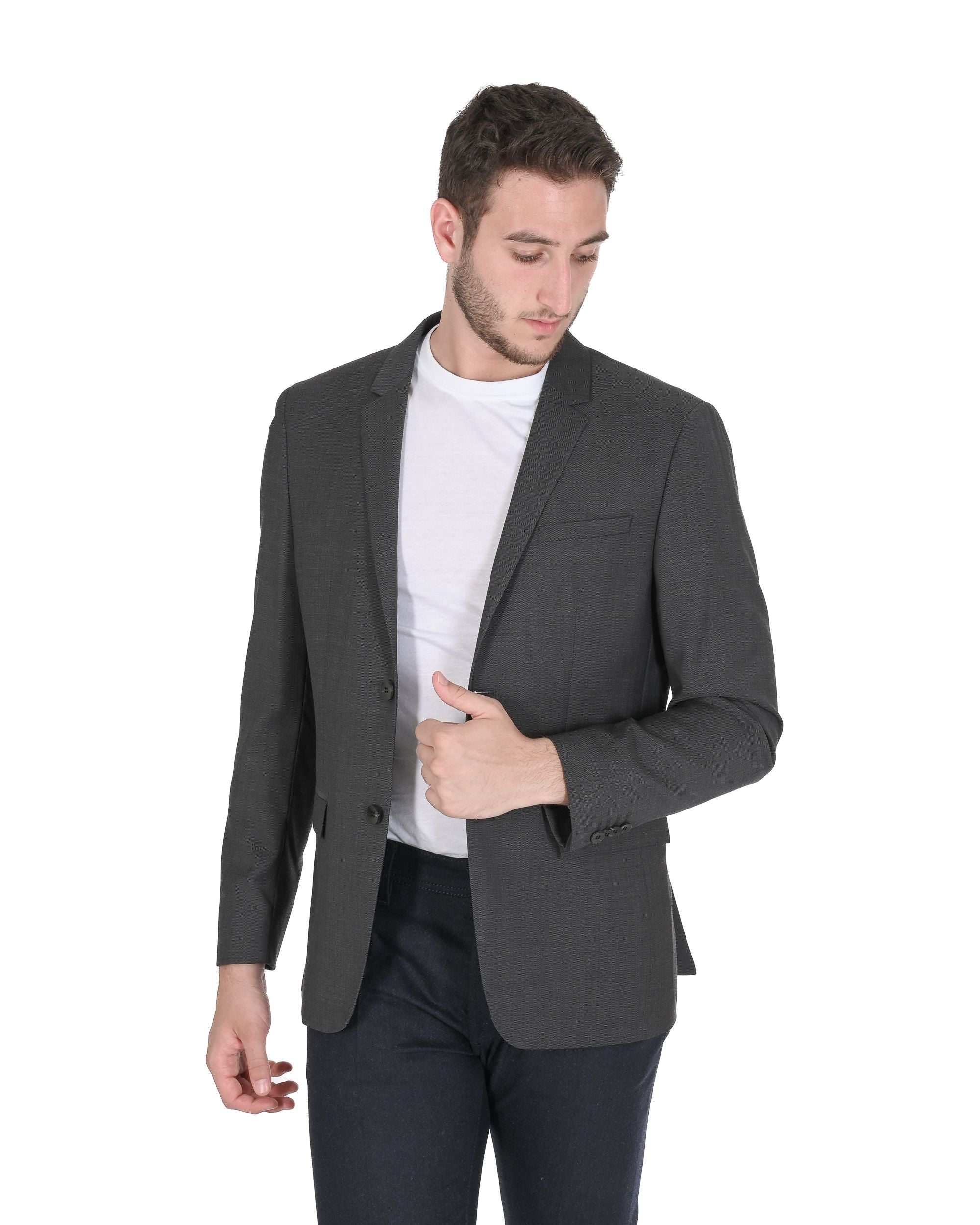 Calvin Klein Blazer da uomo grigio K1IK101985038