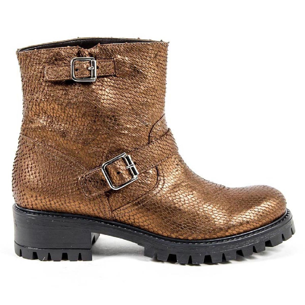 V 1969 Italia Stivaletto corto da donna B1441 VIPER BRONZO