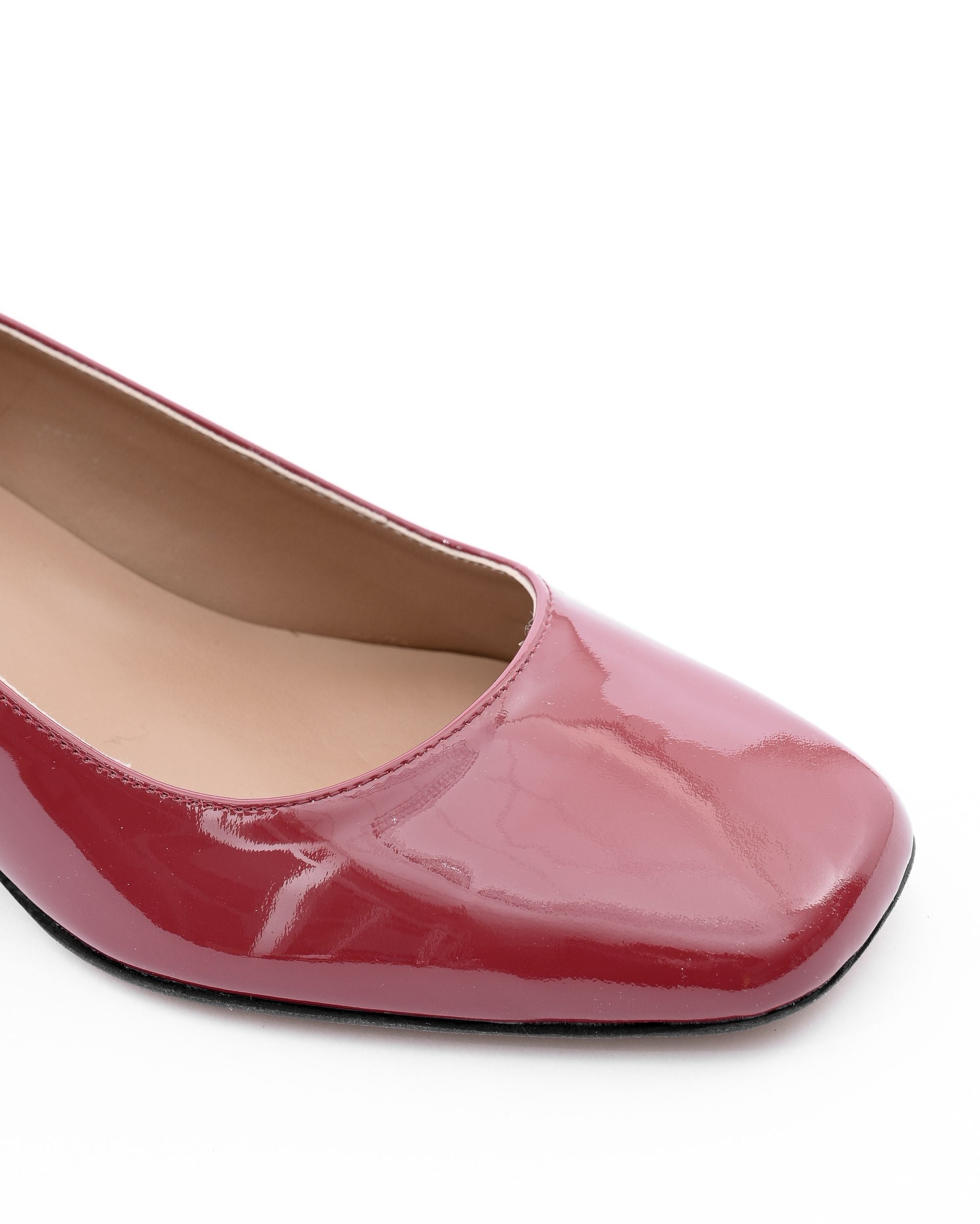 19V69 Italia Ballerina con tacco da donna SOFIA VERNICE FRAGOLA