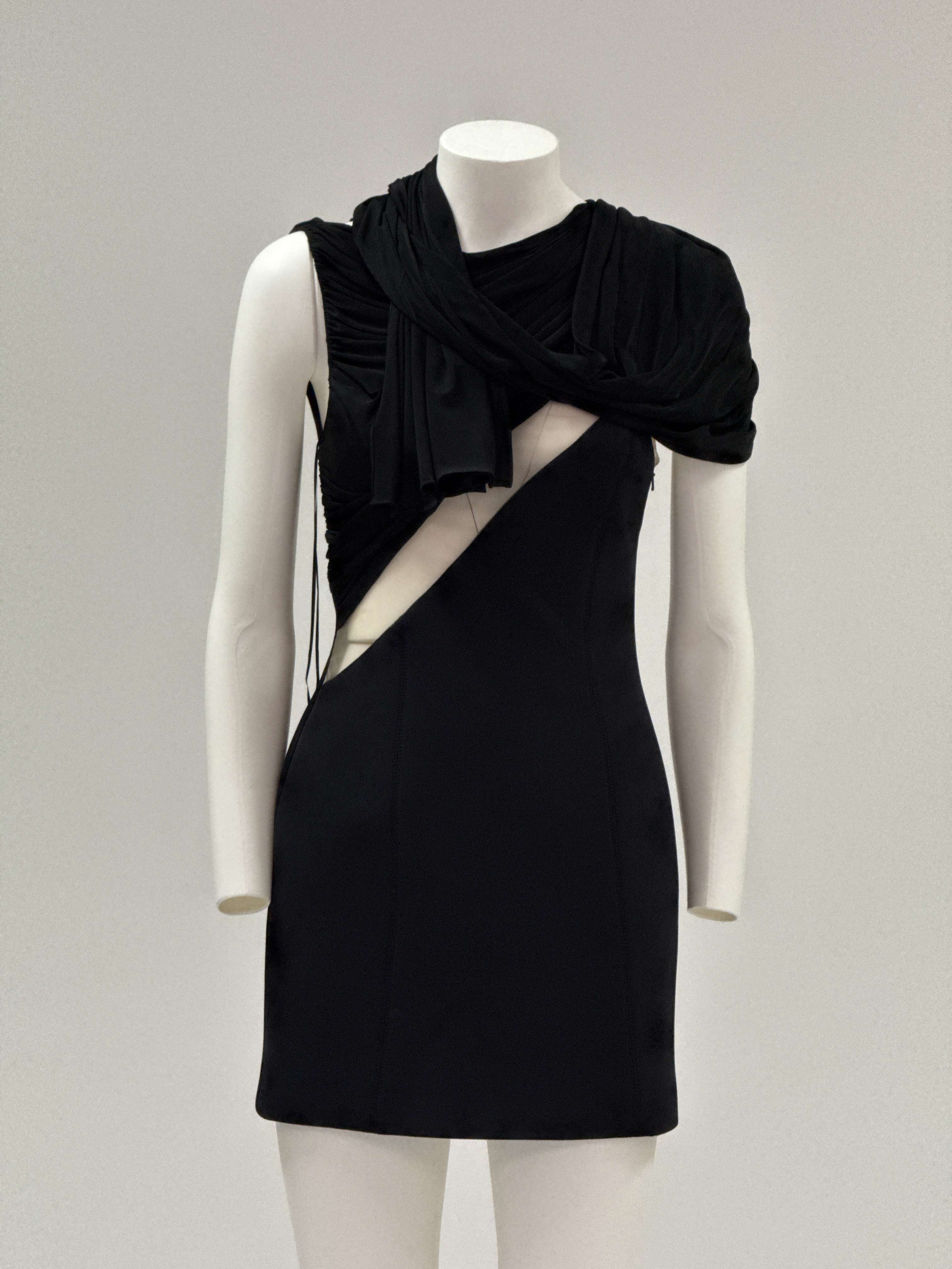 Abito da donna David Koma AW24DK27D NERO 801