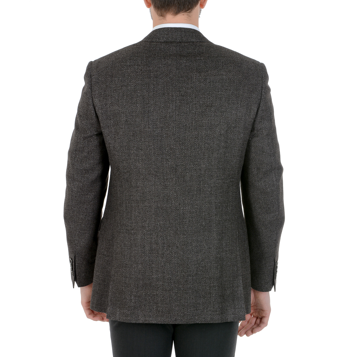 Giacca da uomo Canali maniche lunghe grigio scuro