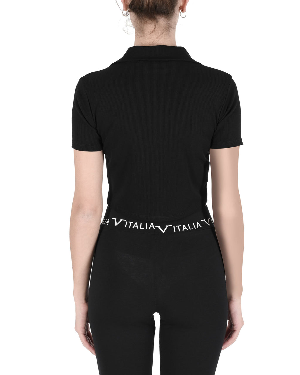 19V69 Italia Top corto da donna CLOE NERO