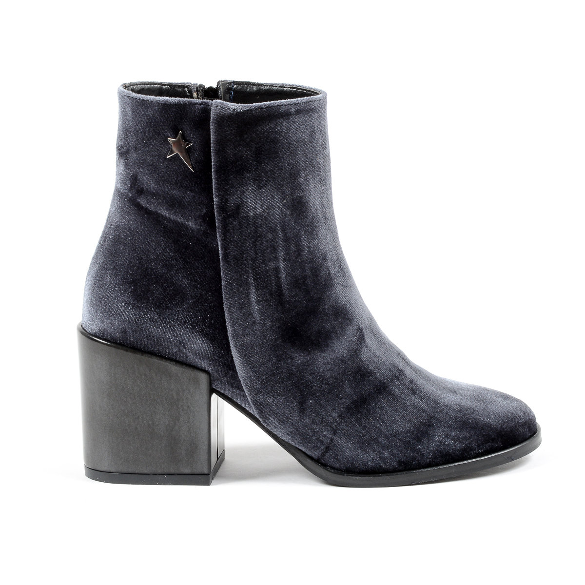 Stivaletti con tacco da donna Andrew Charles, grigi CHARLIZE