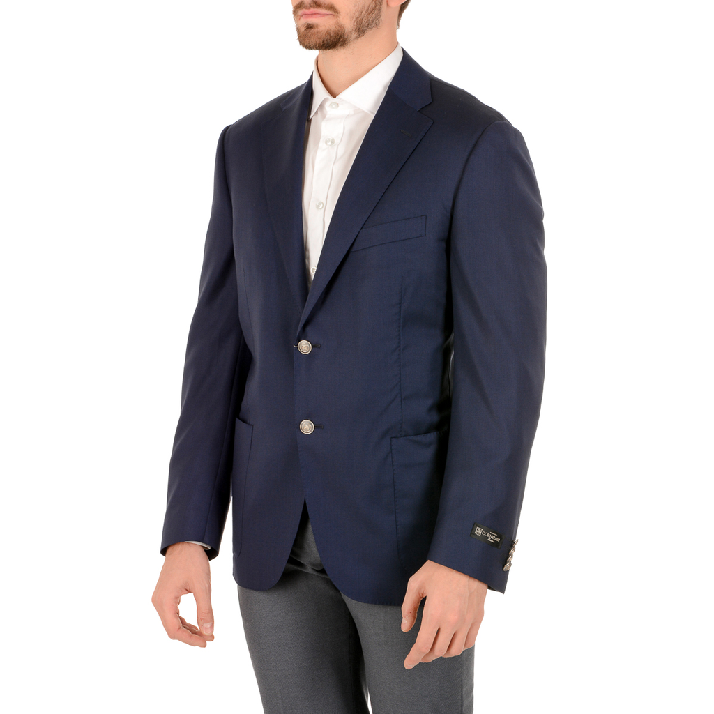 Corneliani Giacca Uomo Maniche Lunghe Blu Scuro