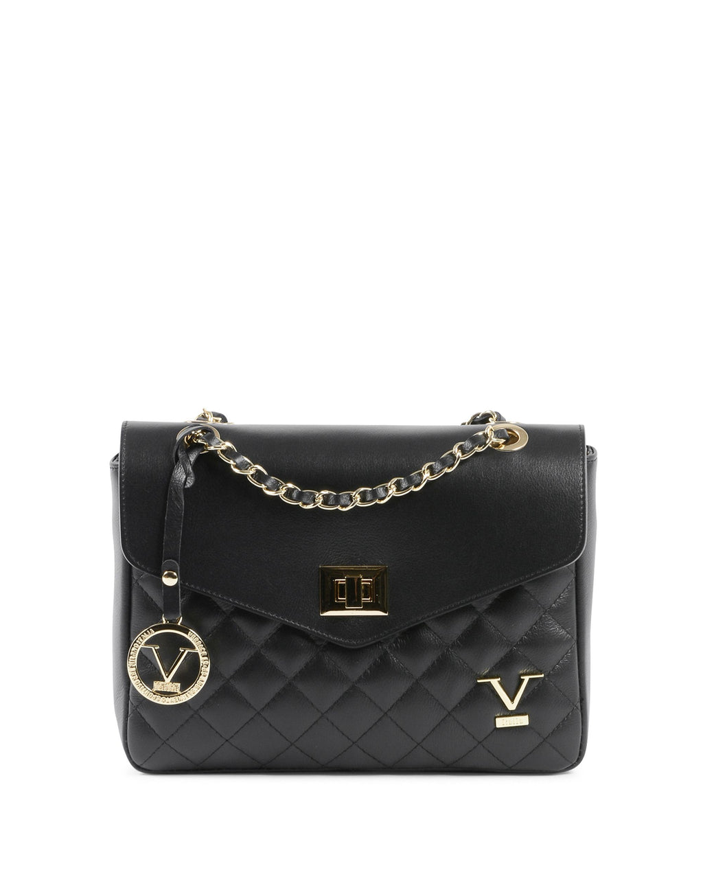 V Italia Borsa a mano da donna nera V024-G SAUVAGE NERO