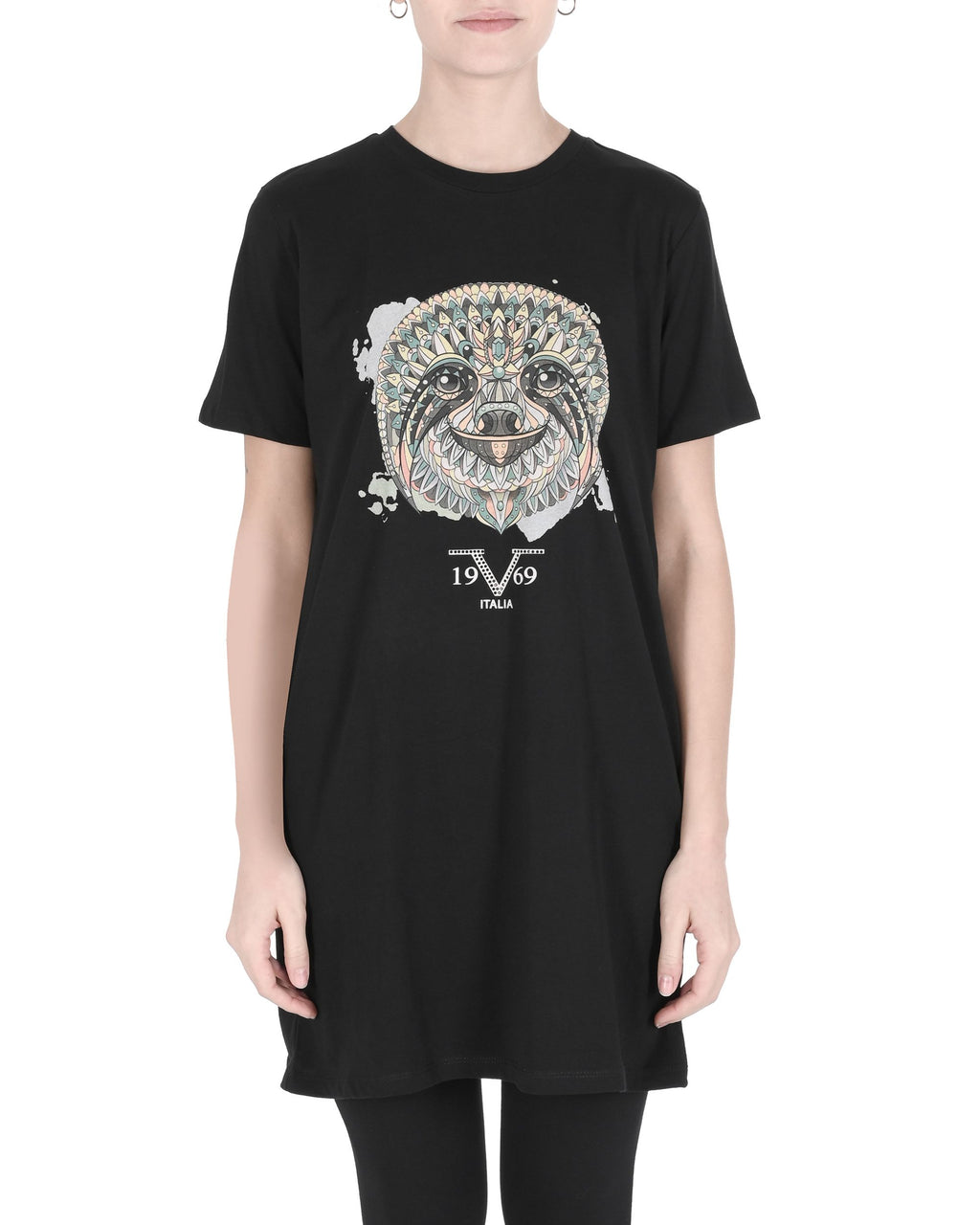 19V69 Italia T-Shirt Donna SLOTH BLACK