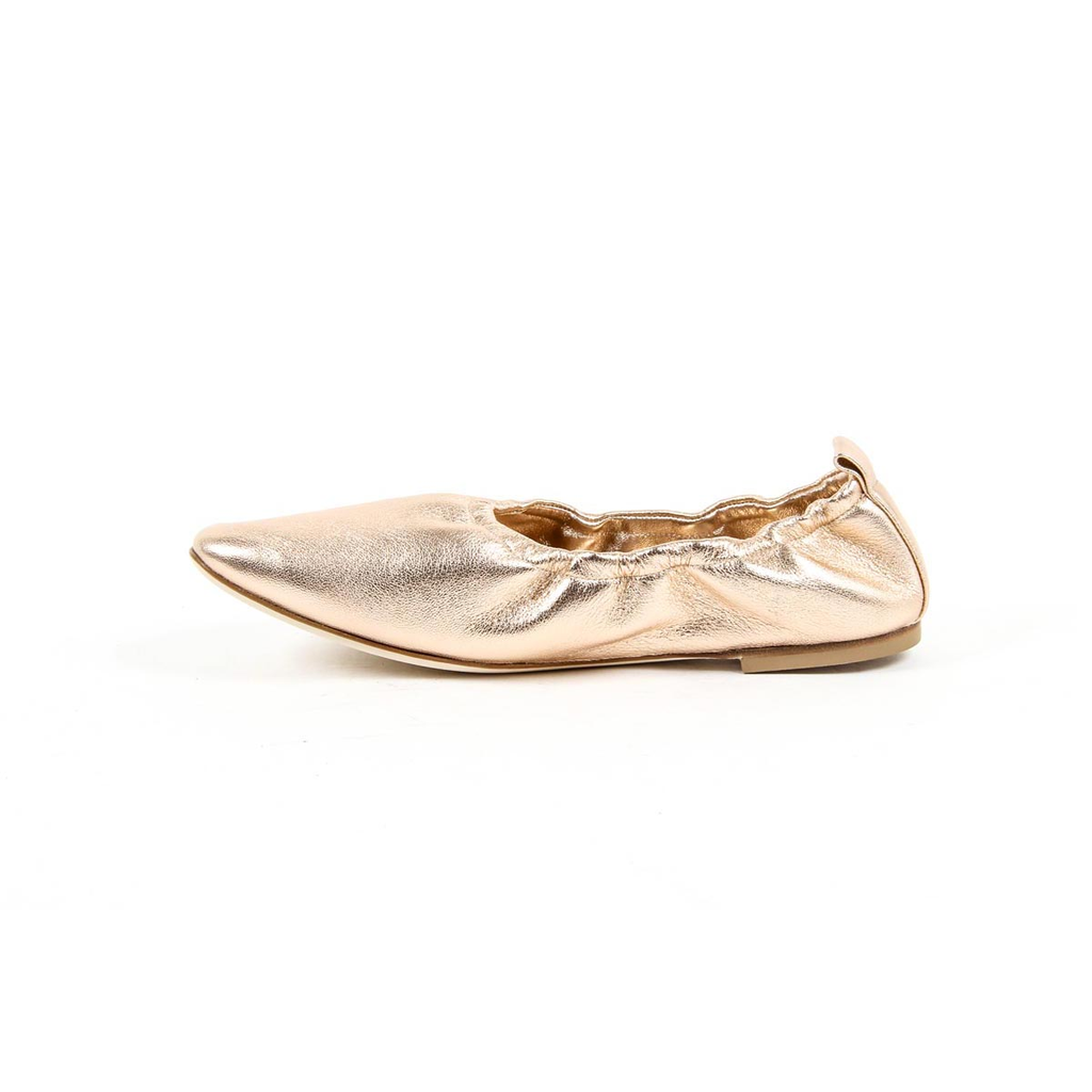 V 1969 Italia Ballerina da donna 302999 NAPPA METAL SALMONE