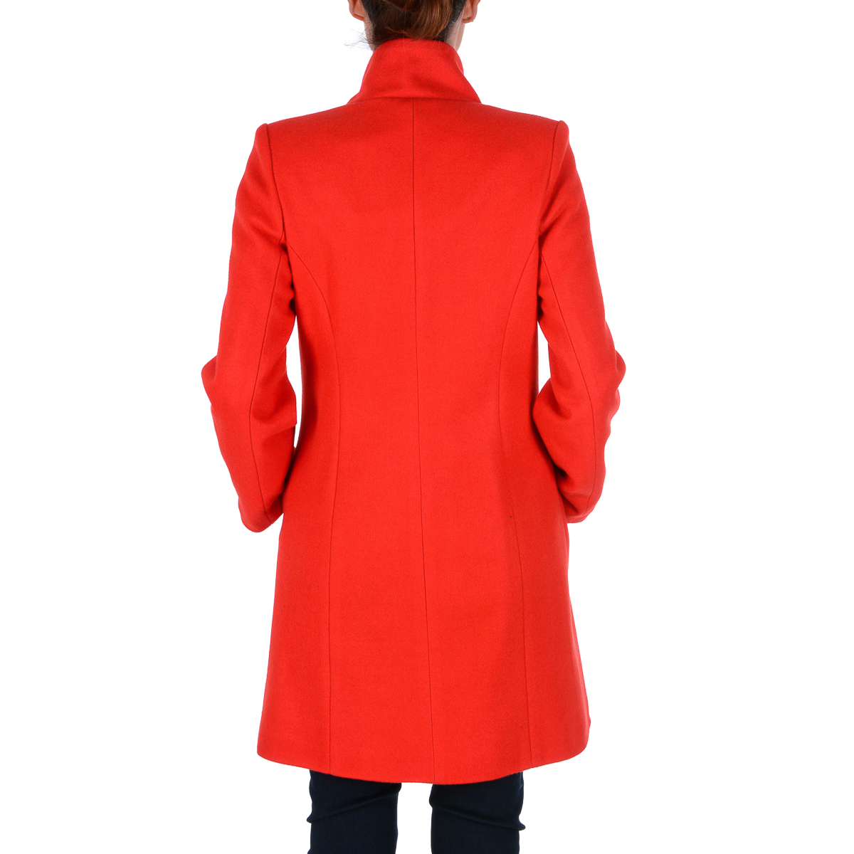 V 1969 Italia Cappotto da donna a maniche lunghe rosso CHEYENNE