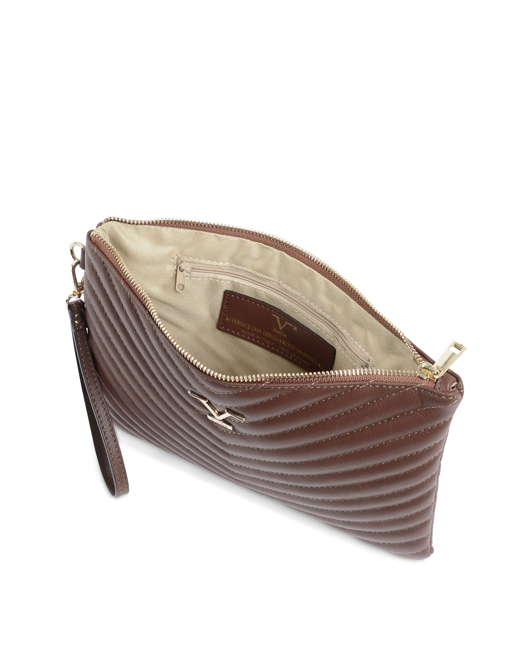 Borsa Donna V Italia Marrone V613 52 SAUVAGE BRUCIATO