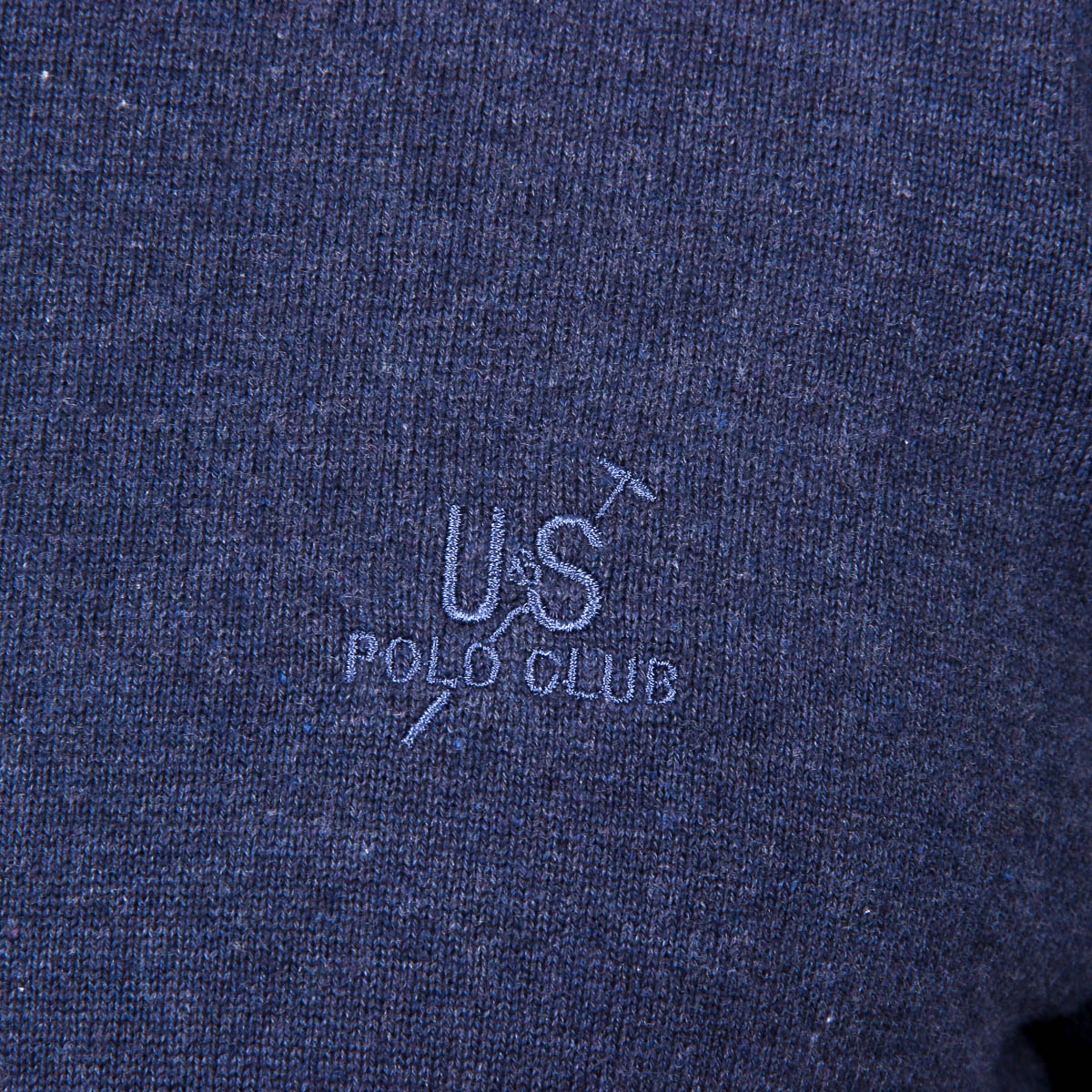 Maglione da uomo Ufford & Suffolk Polo Club a maniche lunghe con scollo rotondo PULLRUS100 BLU SCURO