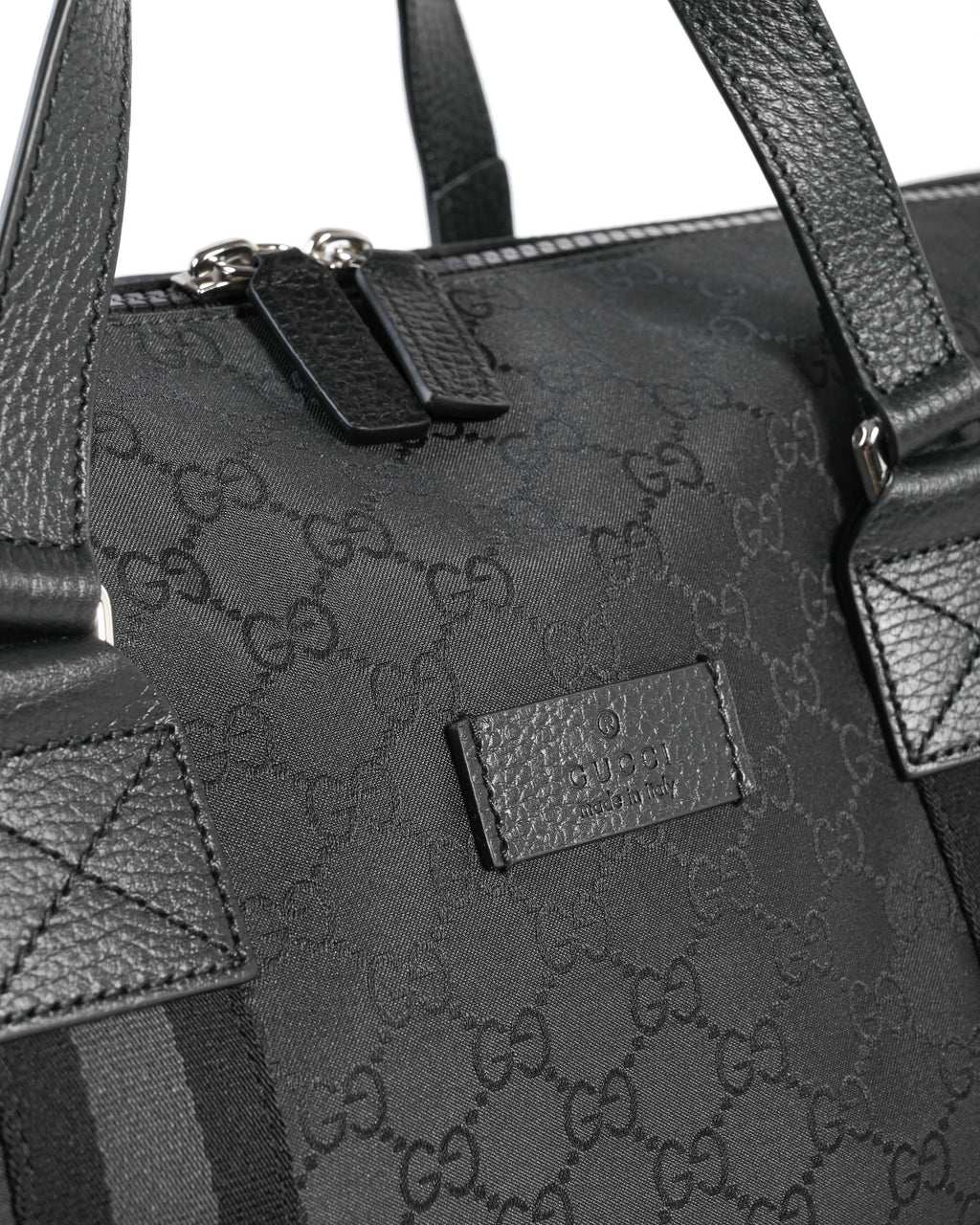 Borsa da viaggio in nylon con stampa GG Gucci 449180 G1XXN 8615