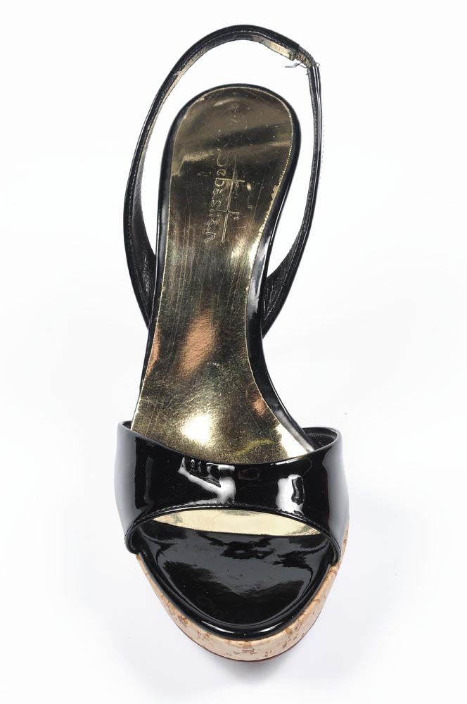 Sandalo donna Sebastian Milano S3112VN VERNICE NERA