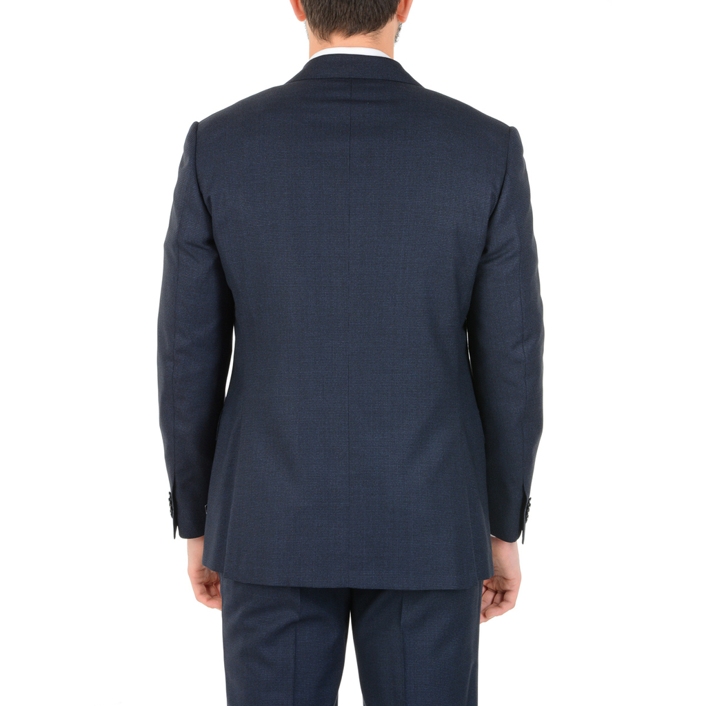 Abito da uomo Corneliani maniche lunghe blu scuro Super 150's