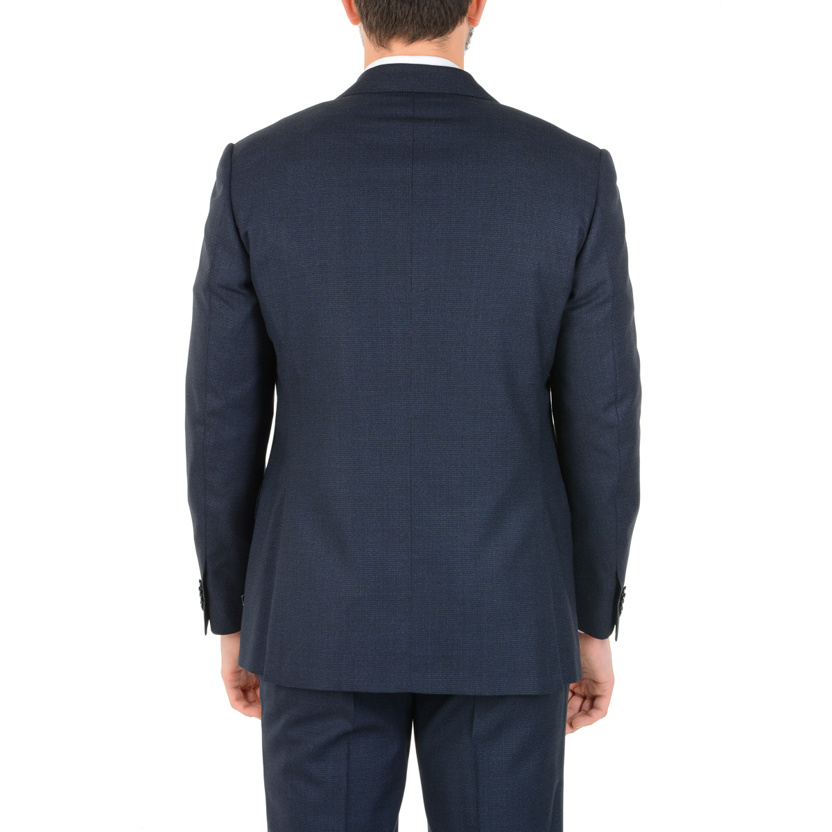 Abito da uomo Corneliani maniche lunghe blu scuro Super 150's