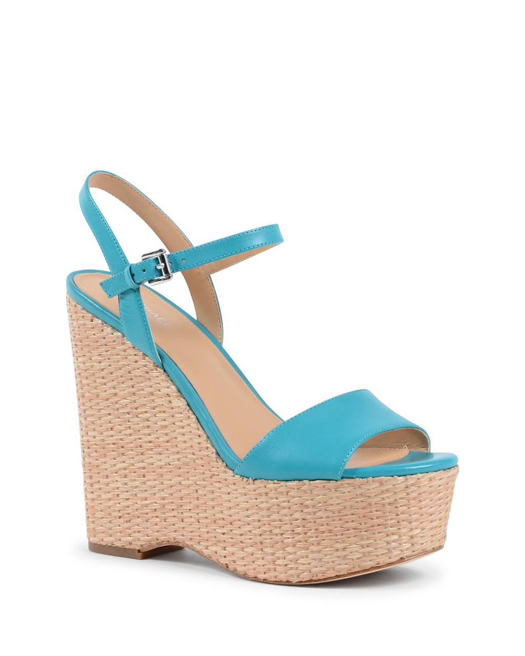 Sandalo con zeppa da donna Michael Kors azzurro FISHER