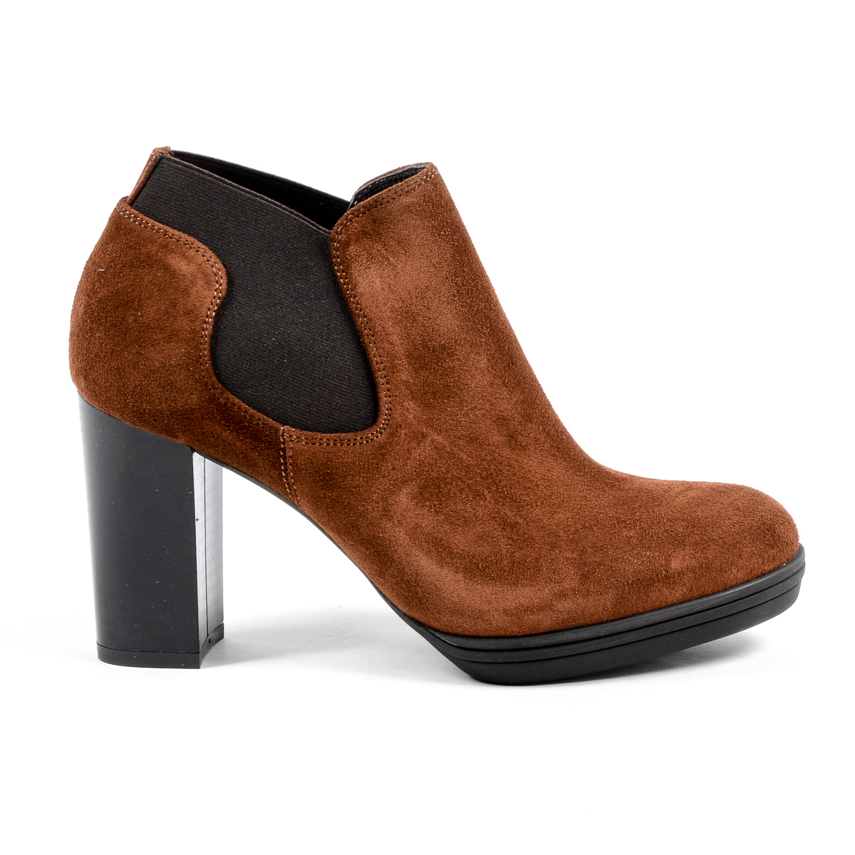 V 1969 Italia Stivaletto con tacco da donna marrone GRACY