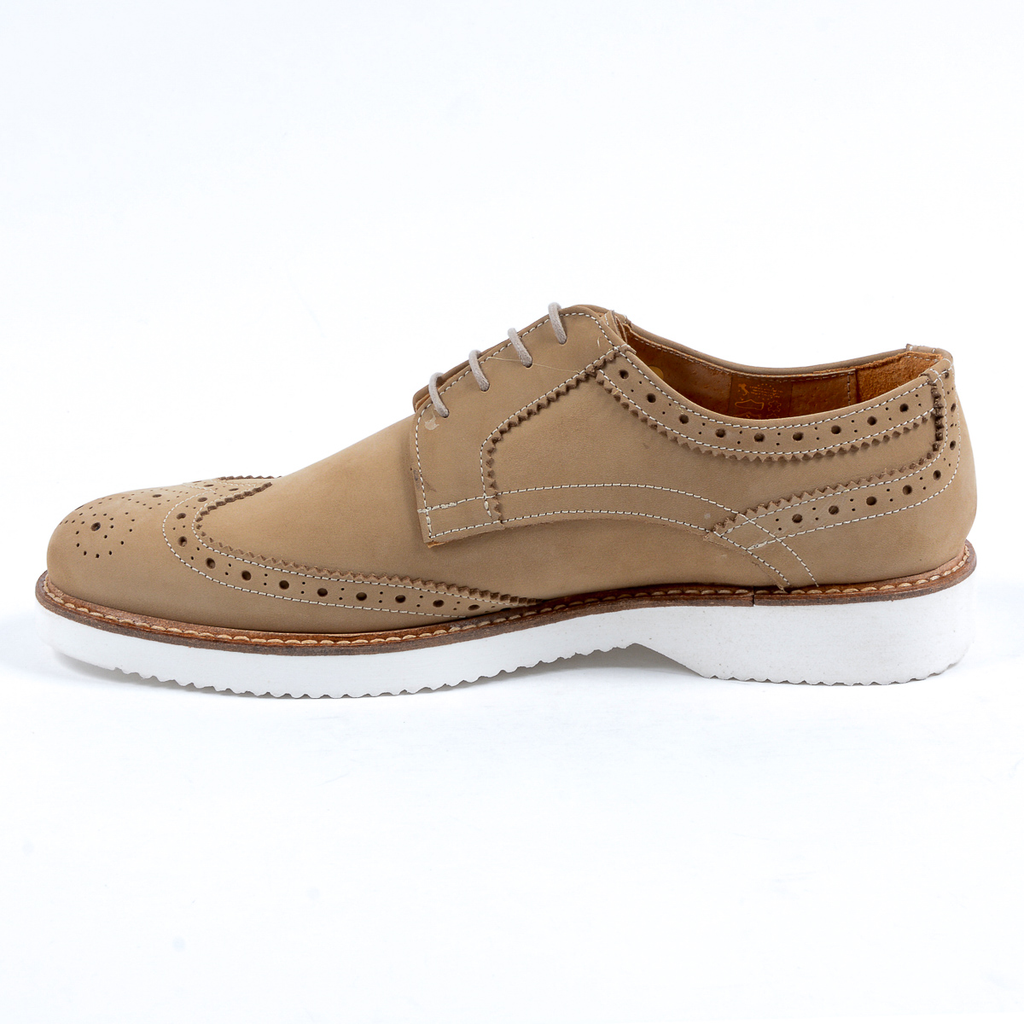 V 1969 Italia Scarpe Oxford Brogue da uomo Taupe PEDRO