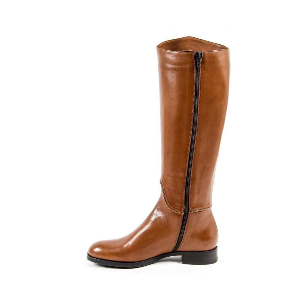 Stivale alto da donna V 1969 Italia B2414 SENZA C VITELLO MARRONE