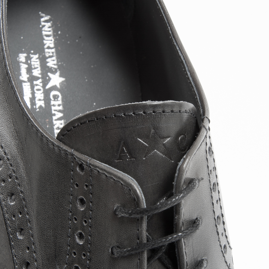 Andrew Charles Scarpe Brogue da uomo grigio scuro EDWIN