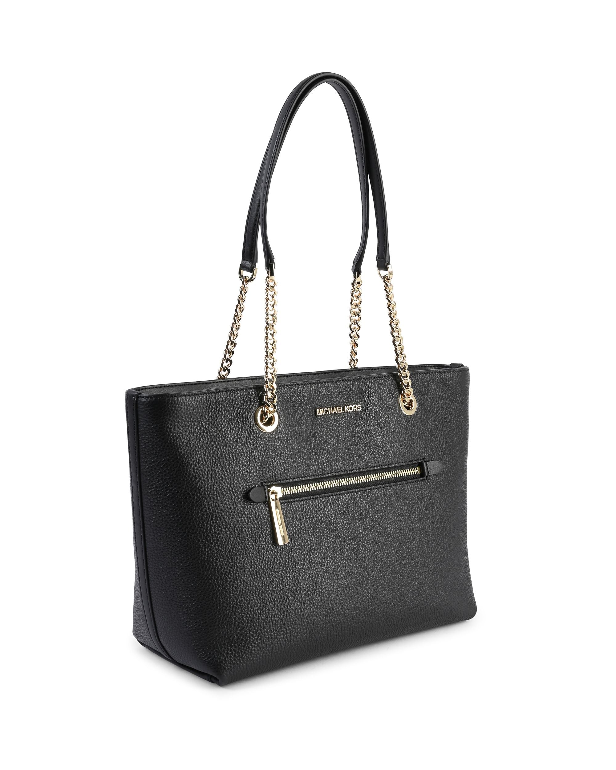 Borsa tote media con cerniera frontale e catena Michael Kors 35F2GTTT2L NERA