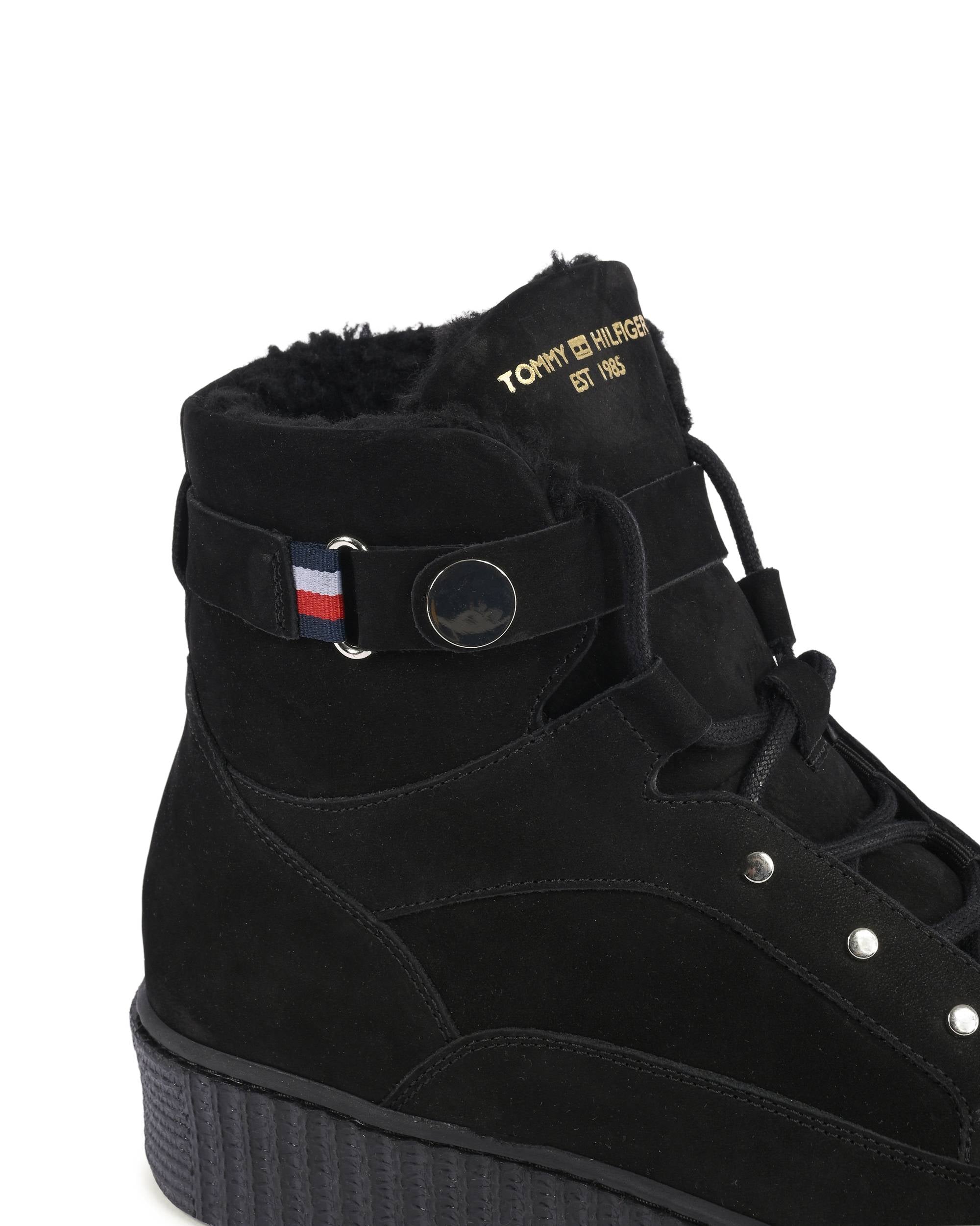 Tommy Hilfiger Stivali da donna NERO FW0FW06798BDS