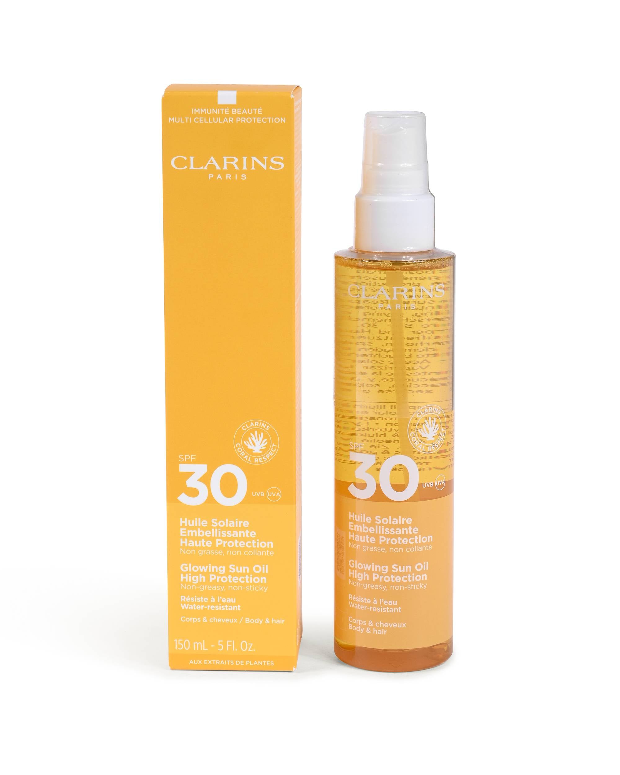 Olio solare Clarins Alt. Protected Spf30