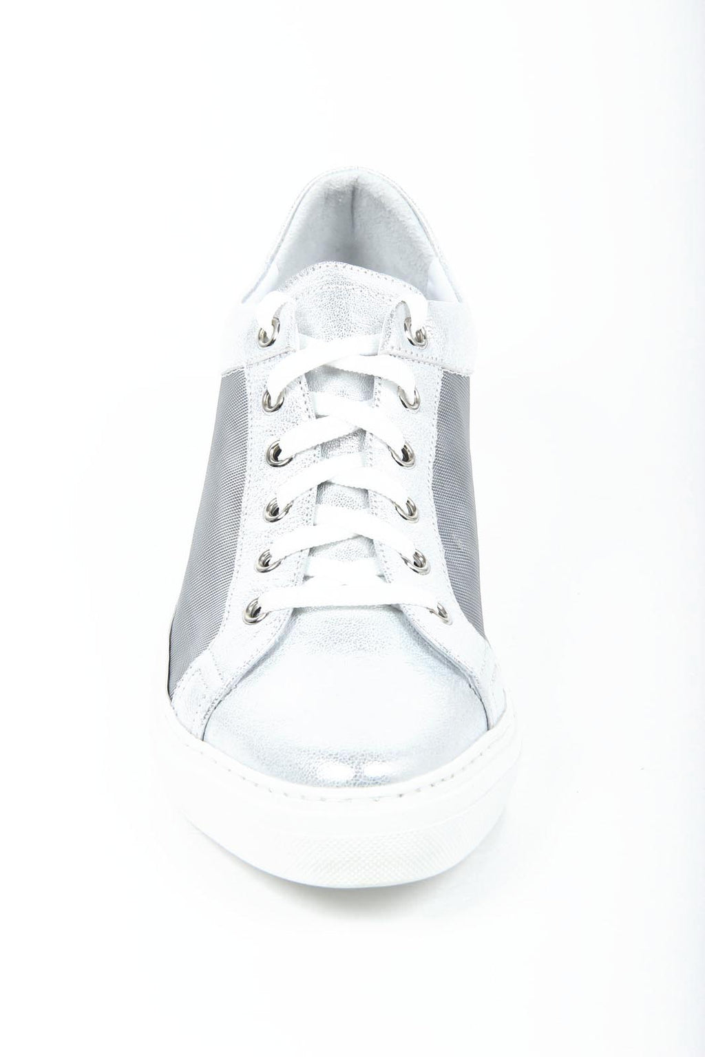 V 1969 Italia Sneakers da donna B2198 LUMIER SILVER TULLE ARG. 501