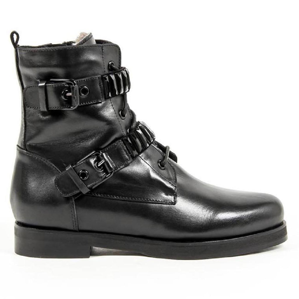 V 1969 Italia Womens Short Boot B2332 SHEA VIT NERO CAM NERO