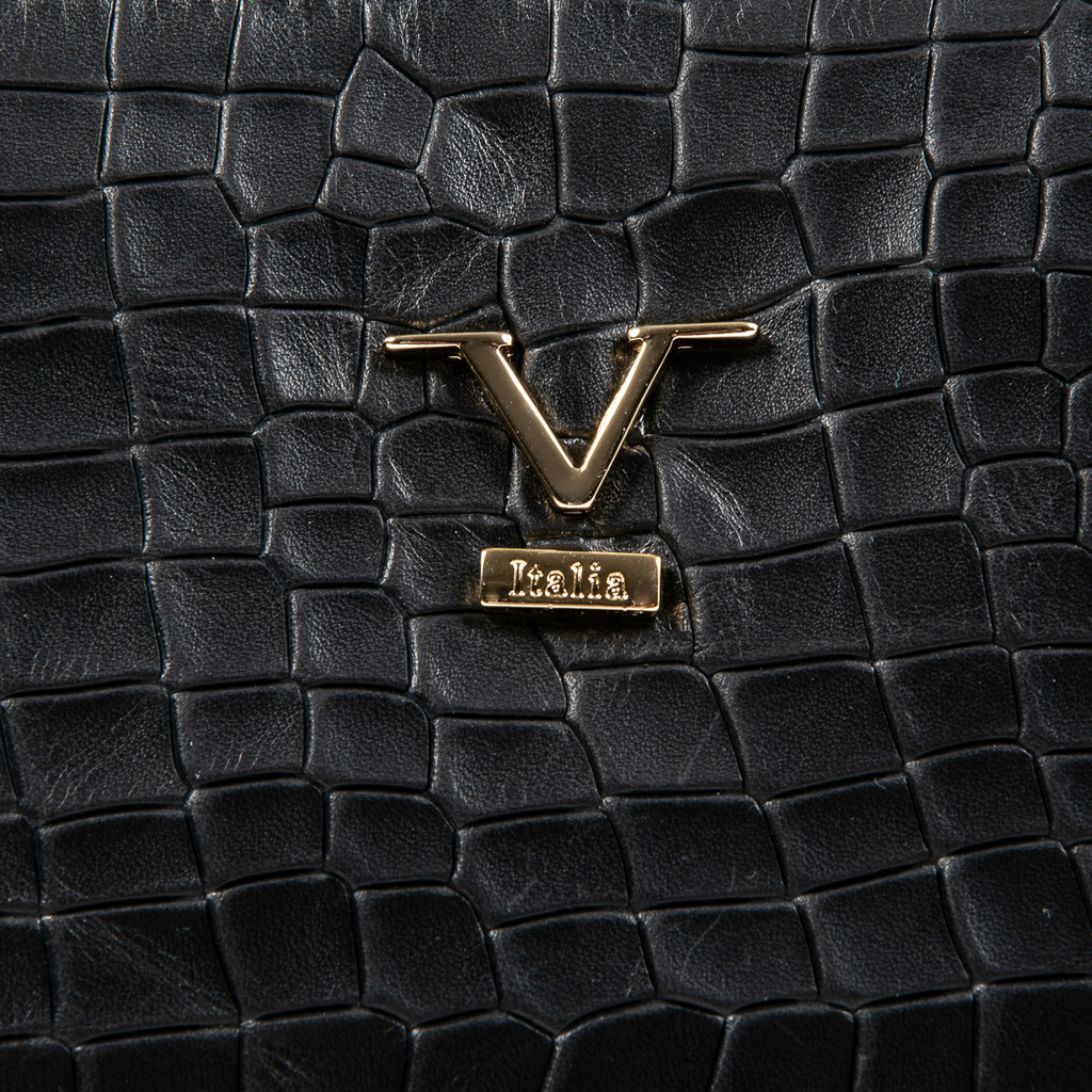 V 1969 Italia Borsa da donna nera LIME