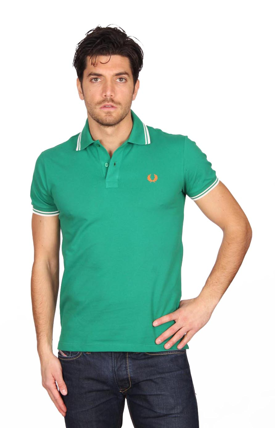 Polo da uomo Fred Perry verde 30162009 3094