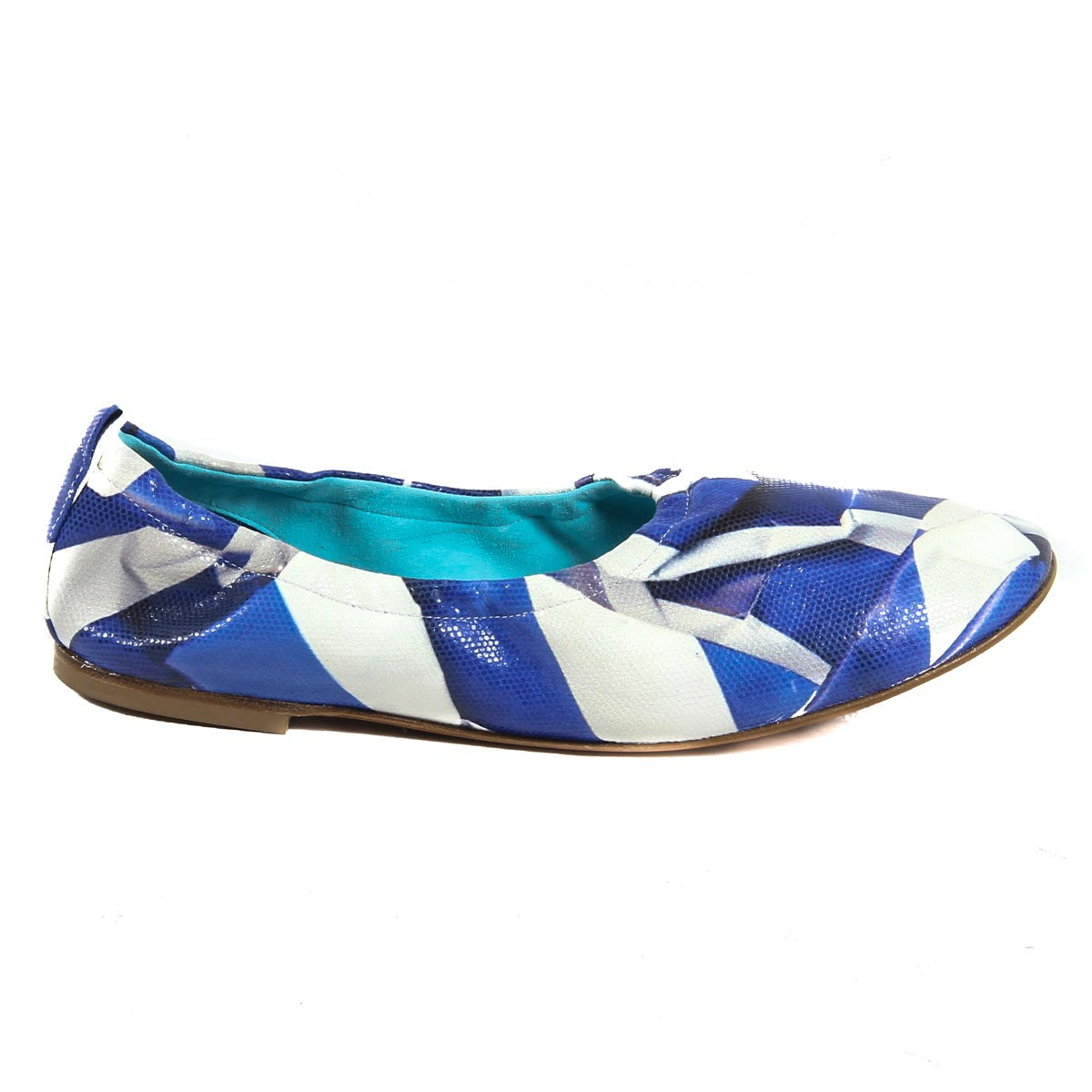 V 1969 Italia Ballerina da donna 302999 OTTICO BEIGE AZZURRO