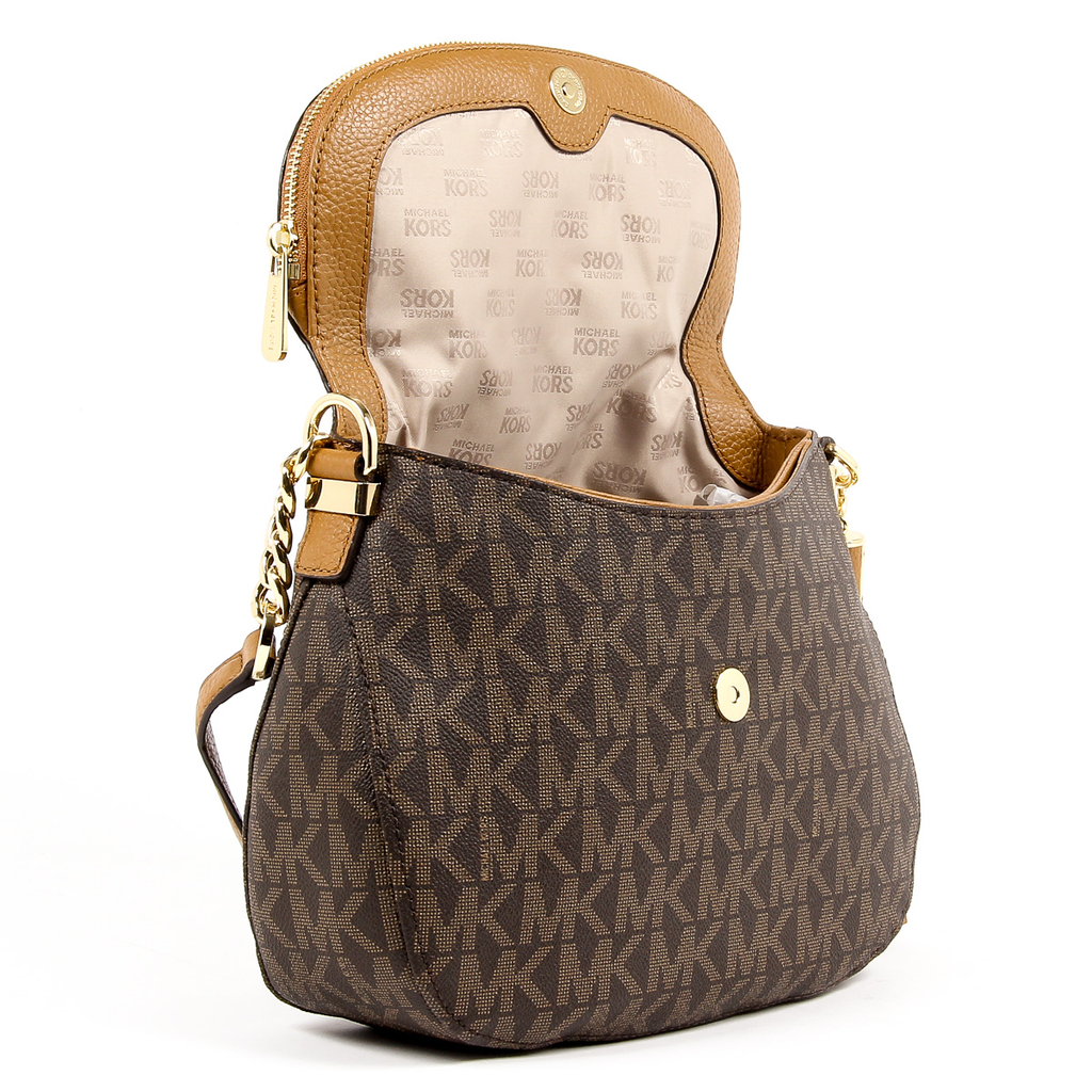 Borsa a mano da donna Michael Kors BEDFORD 35T7GBFL2B BRN ACORN