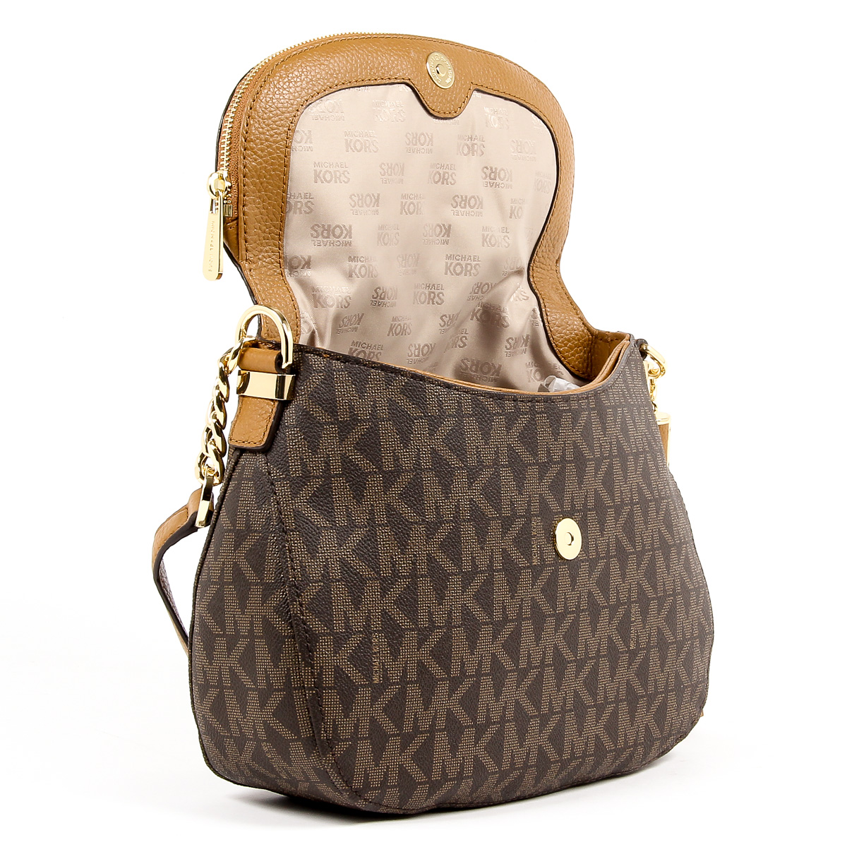 Borsa a mano da donna Michael Kors BEDFORD 35T7GBFL2B BRN ACORN