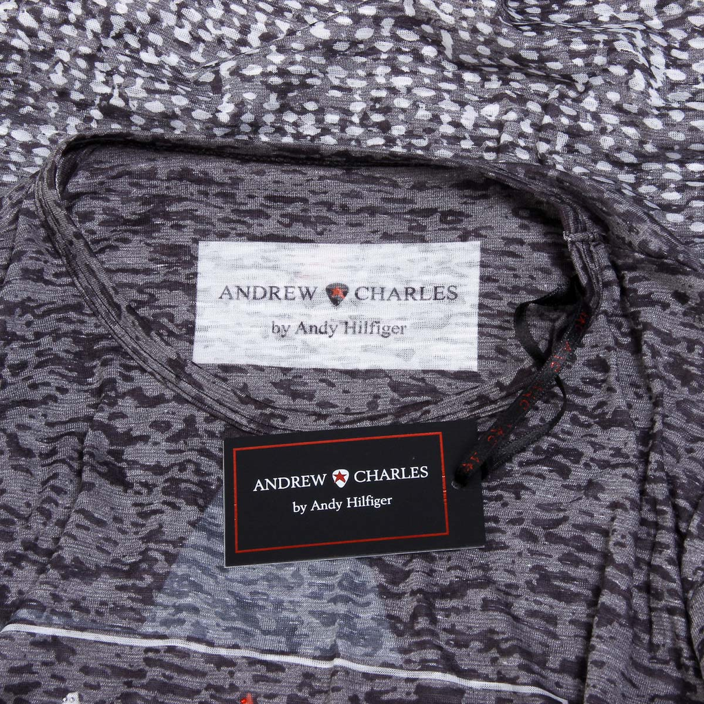 Andrew Charles T-shirt da uomo a maniche corte con scollo tondo nera LEVI