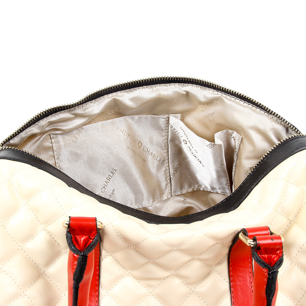 Borsa a mano da donna Andrew Charles Beige ABBIE