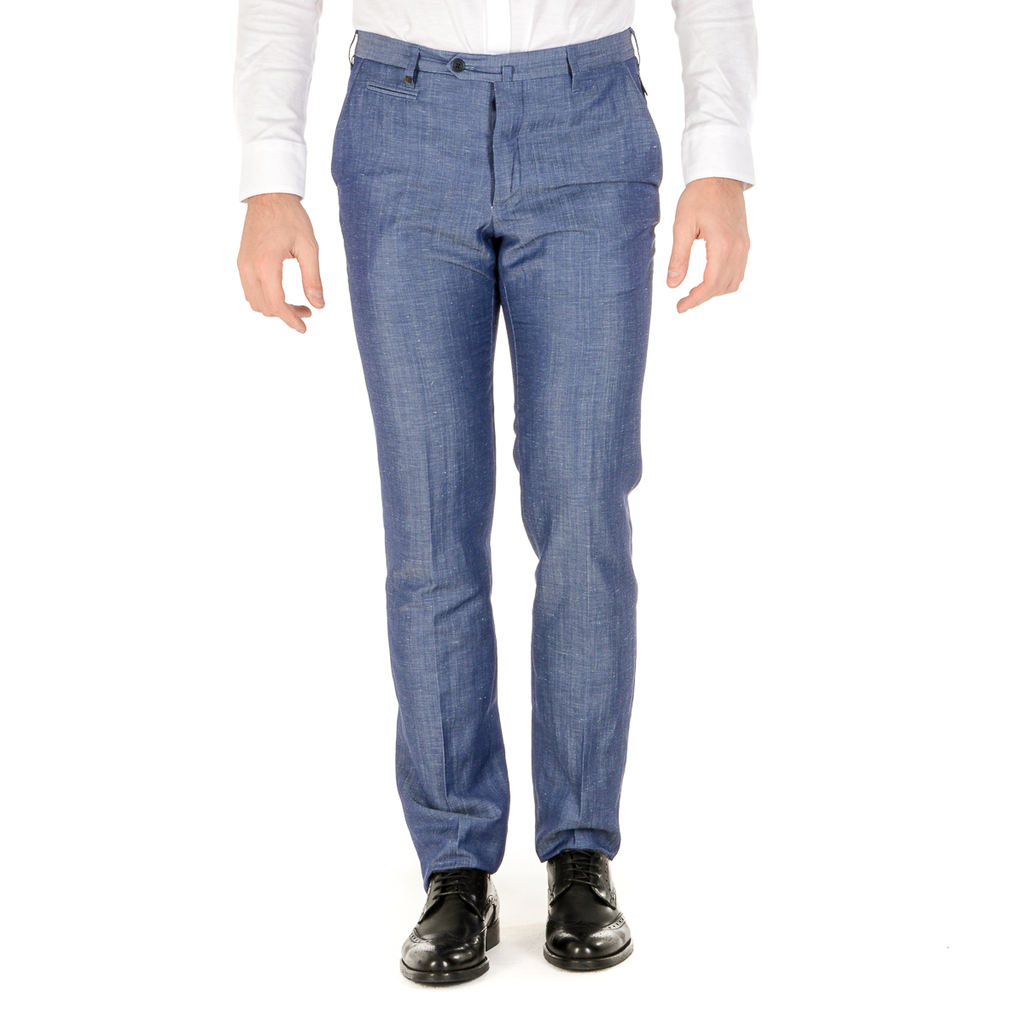 Corneliani Pantaloni Uomo Azzurro