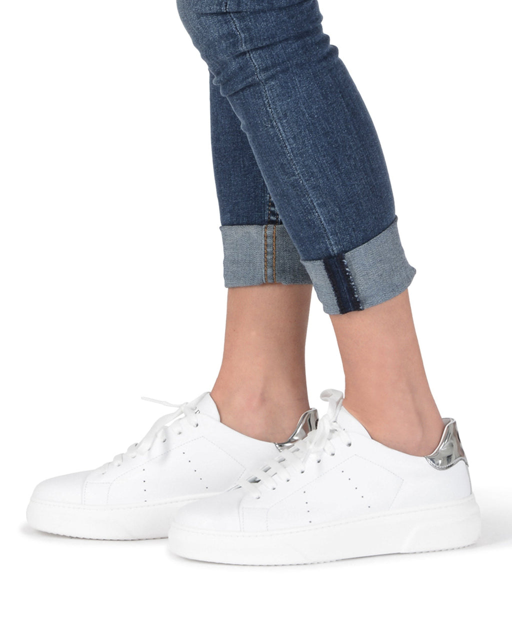 Sneaker Runaround bianca/argento