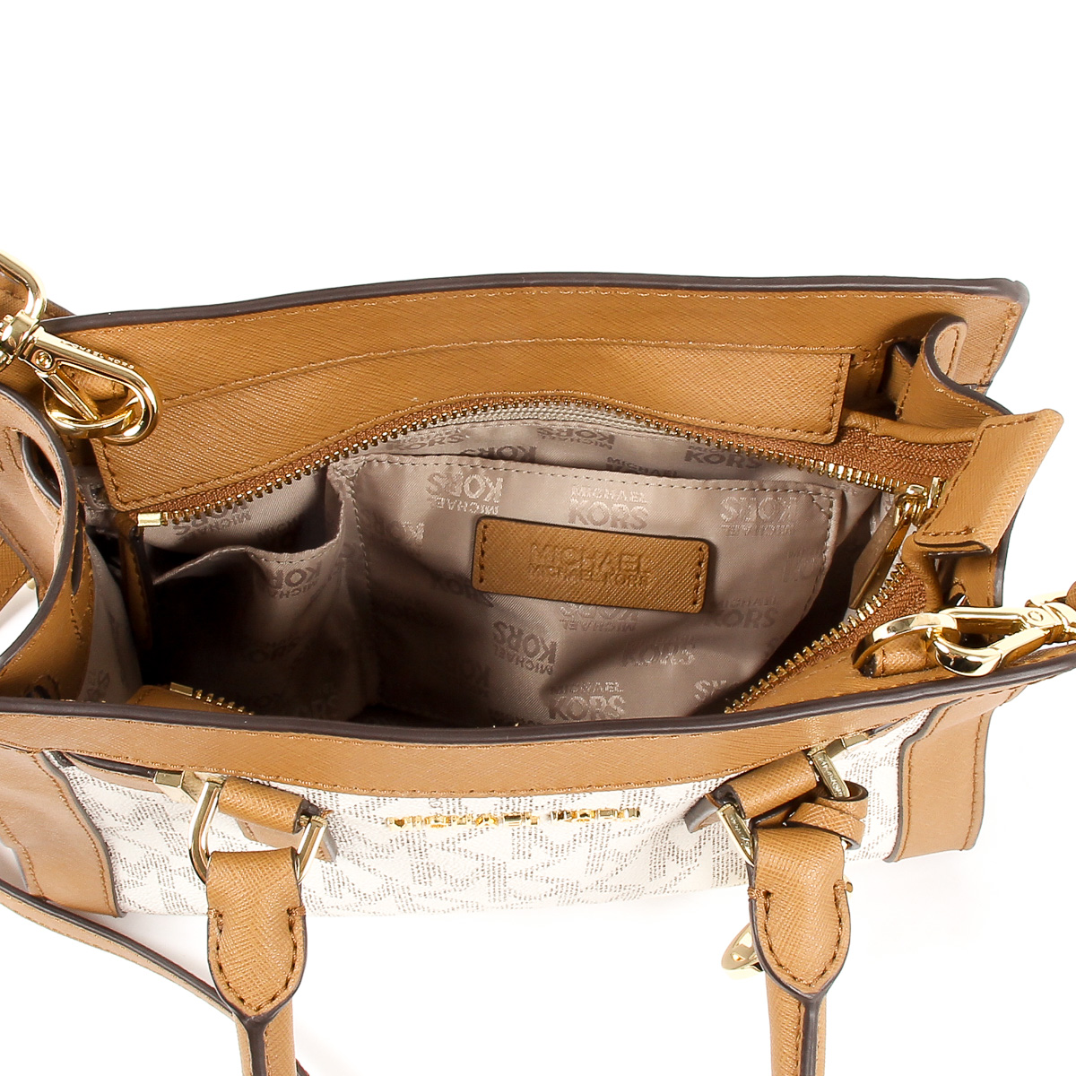 Borsa a mano da donna Michael Kors DILLON 35T7GAIS1B VANIGLIA ACRN