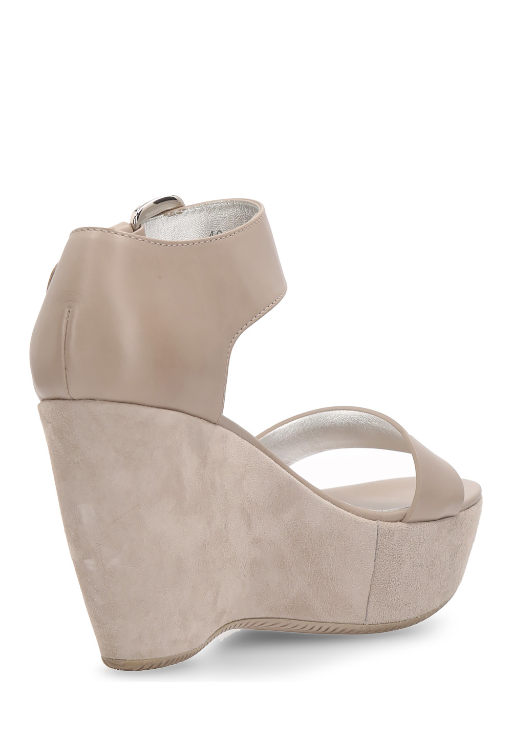 Sandalo con zeppa Hogan da donna grigio chiaro HXW2000H790D0WC416