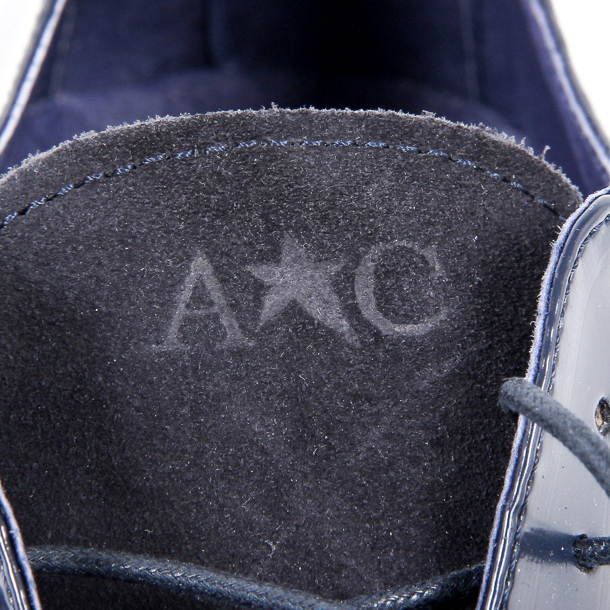 Scarpe Oxford brogue da uomo Andrew Charles 911 ABRASIVATO CAMOSCIO BLEU