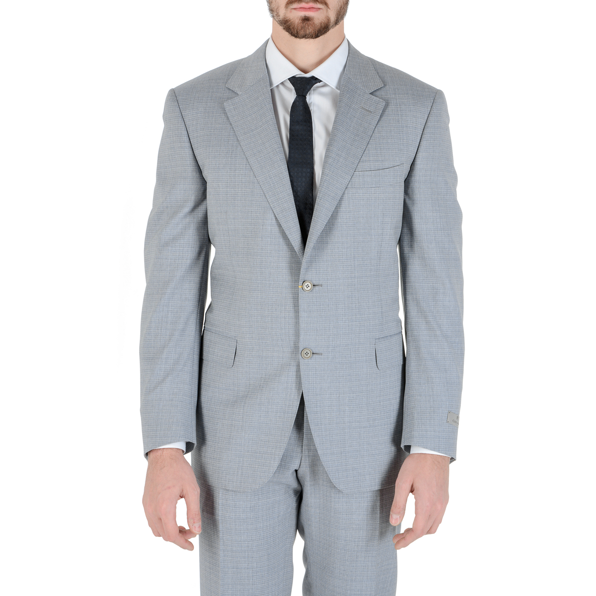 Abito da uomo Canali maniche lunghe grigio chiaro