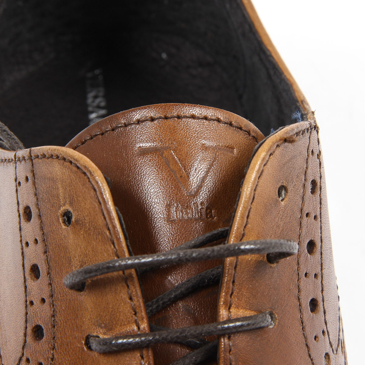 V 1969 Italia Scarpa Oxford Brogue da uomo