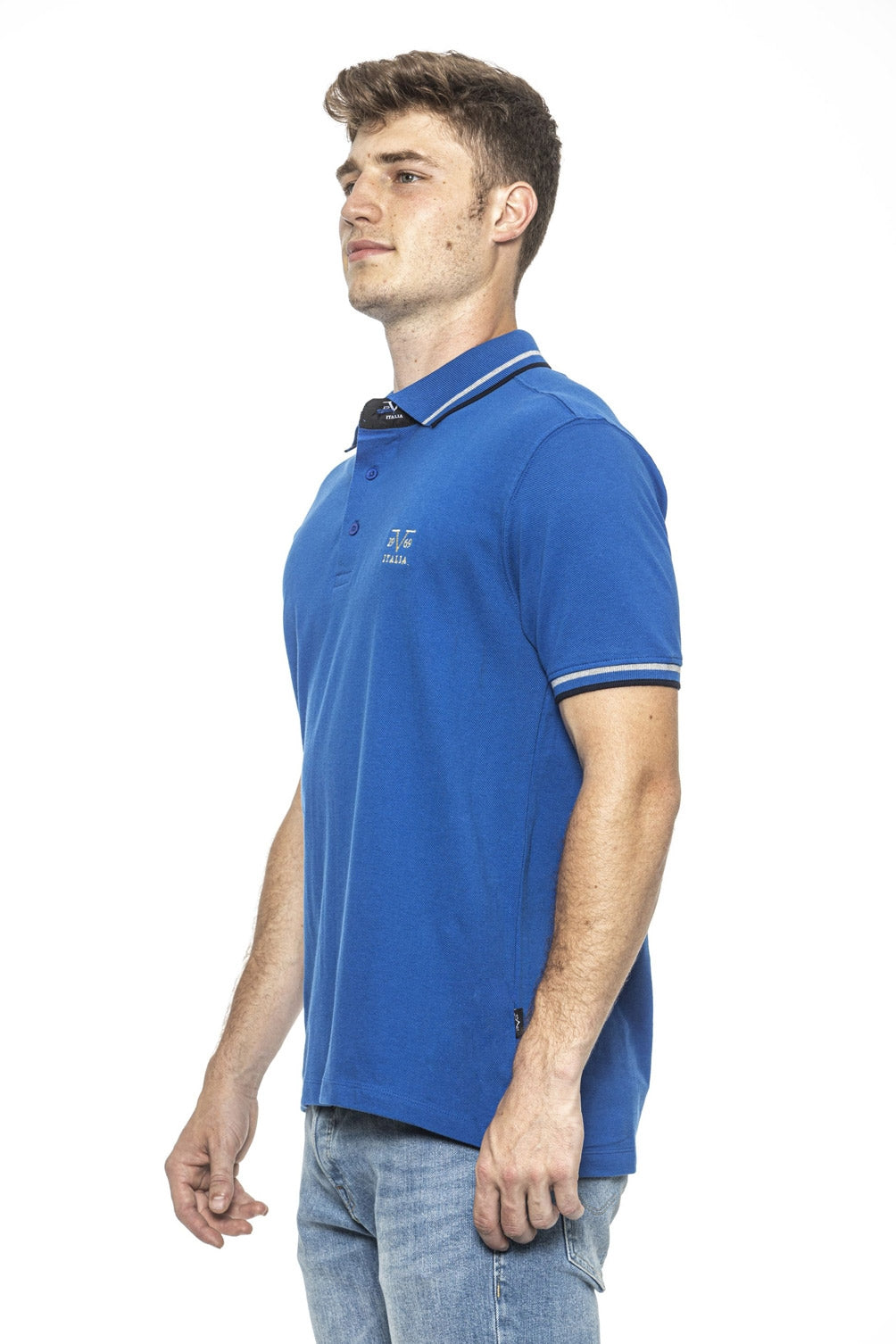19V69 Italia Polo Uomo Blu RETRO BLU REALE