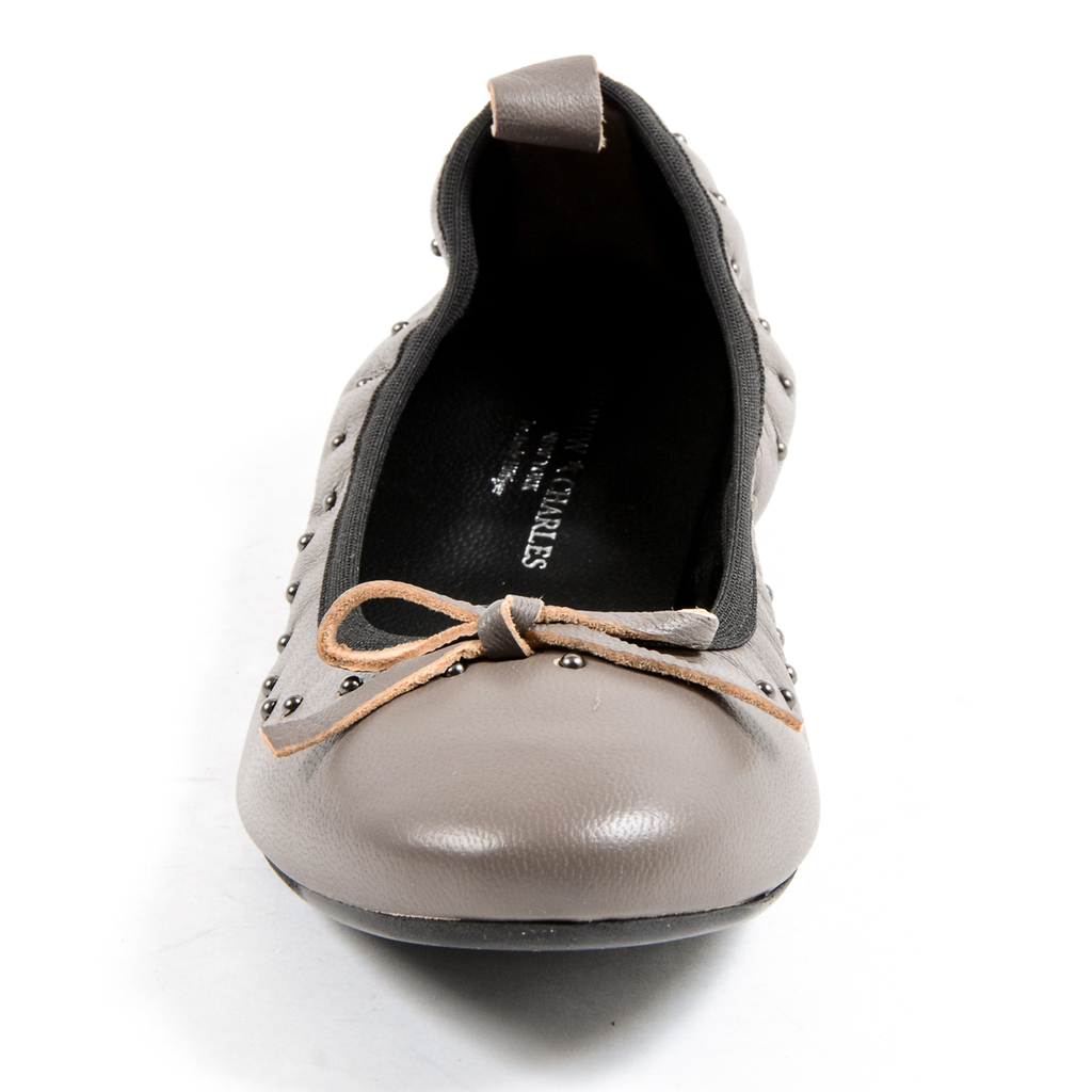Andrew Charles Ballerina morbida da donna color talpa ALICIA