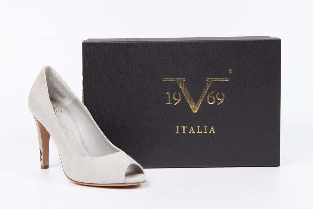 V 1969 Italia Womens Pump Open Toe 5606-VAL95 PE CA15ICE CAMOSCIO ICE