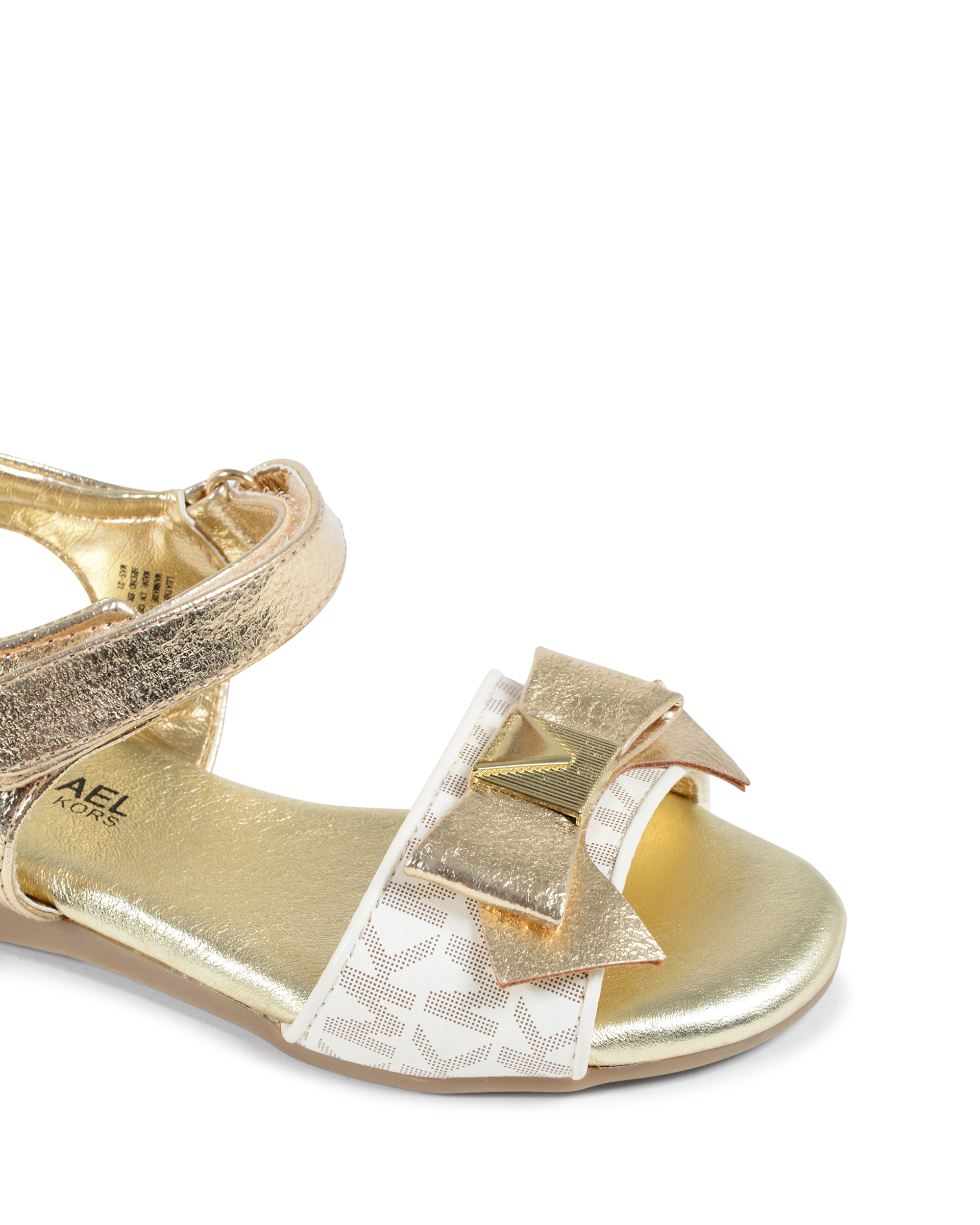 Michael Kors Girls Flat Sandal Gold ZIA DEMI DIN GOLD