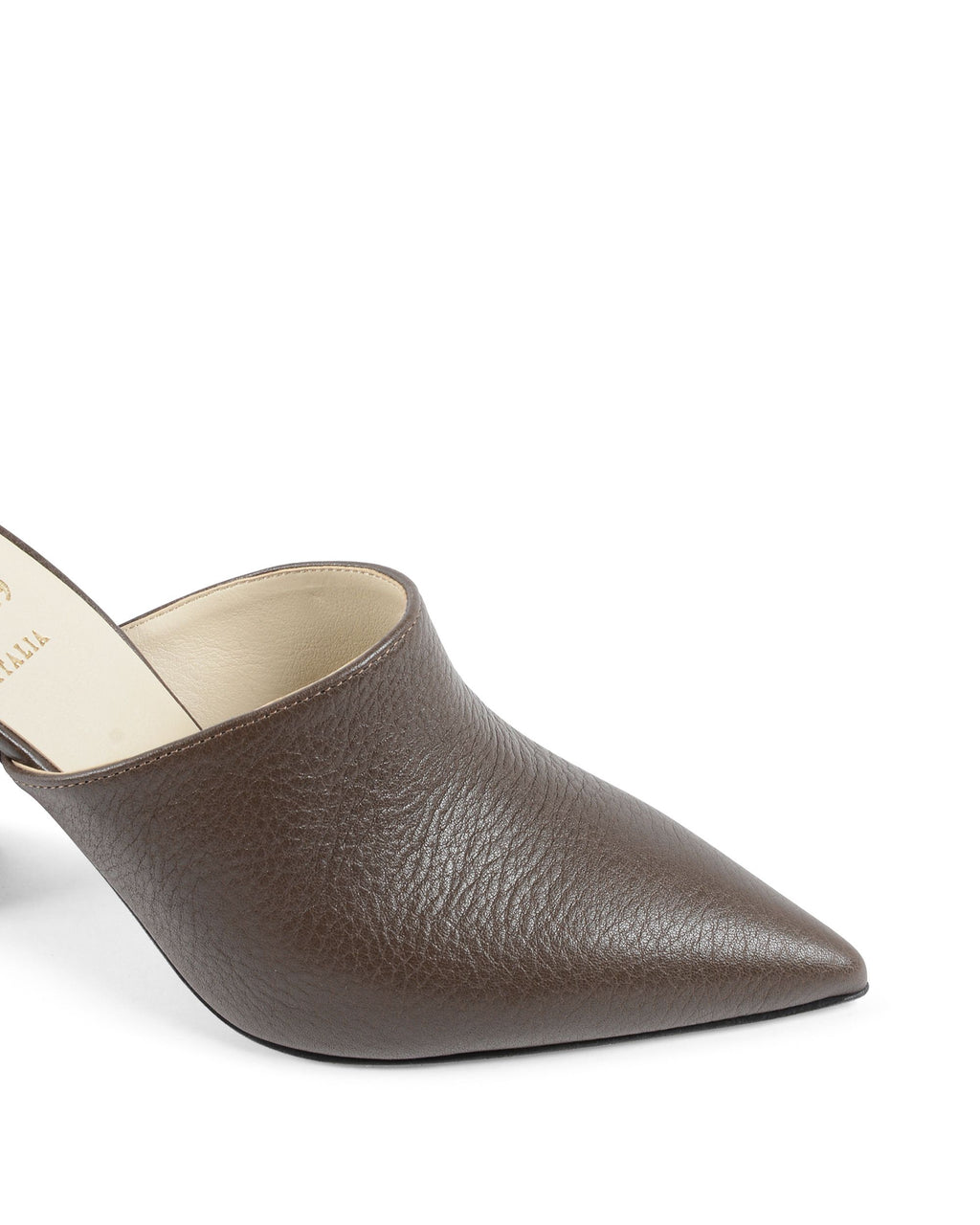19V69 Italia Sandalo Mule da Donna Marrone Scuro LEYA90 CRAZY GRAIN ARGILLA