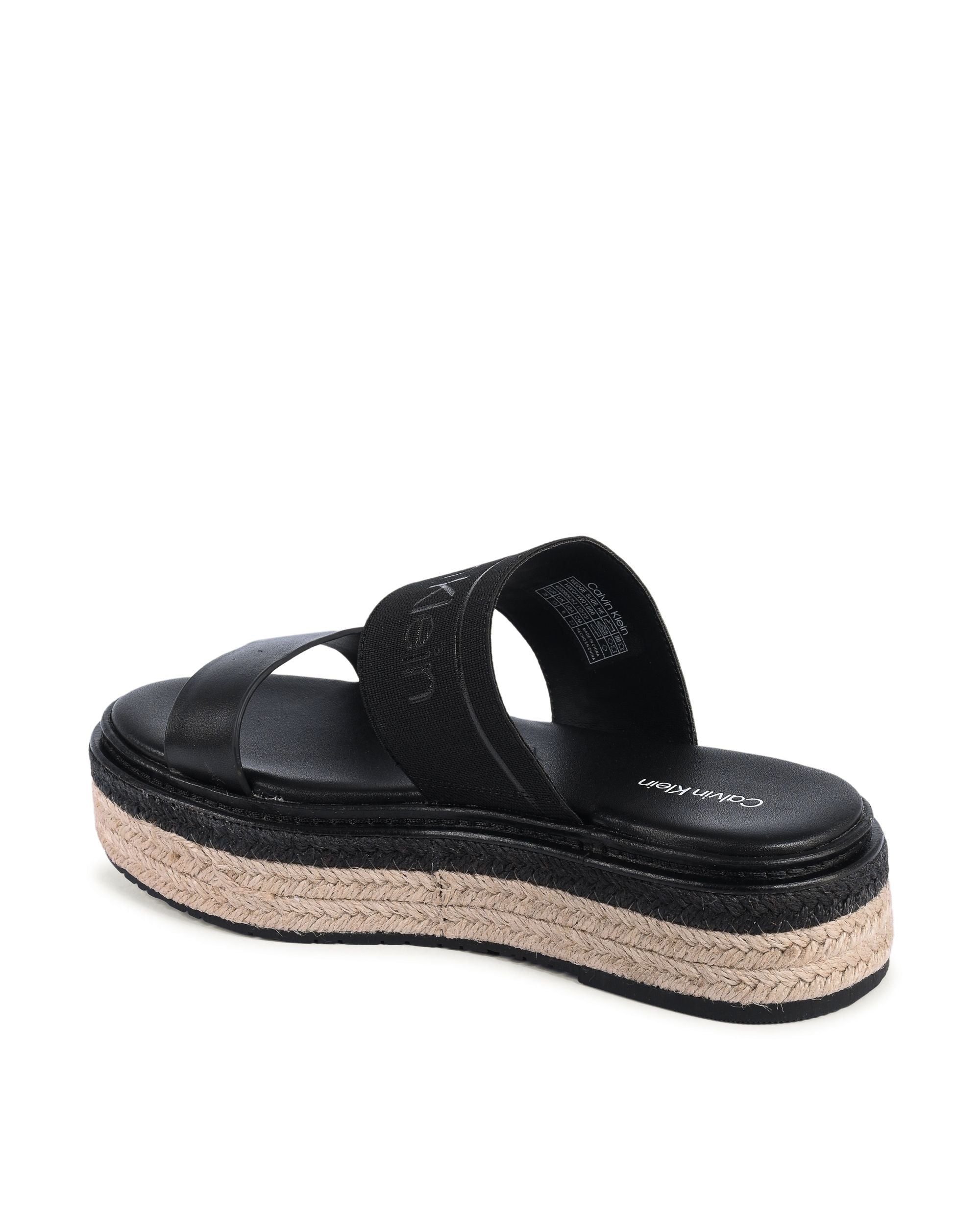 Calvin Klein Zeppa da donna nera HW0HW01966BEH